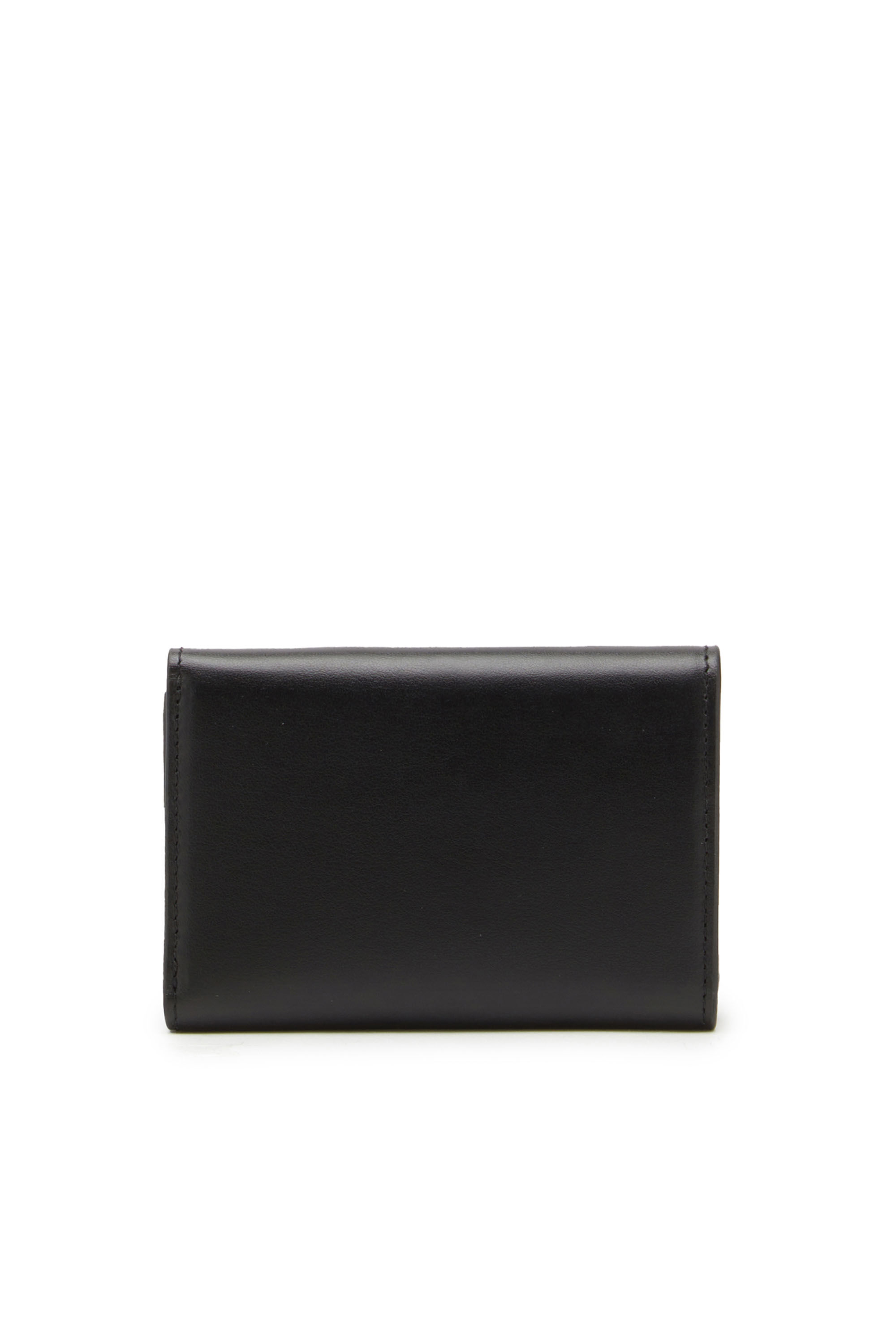 Diesel - TRI-FOLD COIN S, Female's カウレザー三つ折りウォレット in ブラック - 2