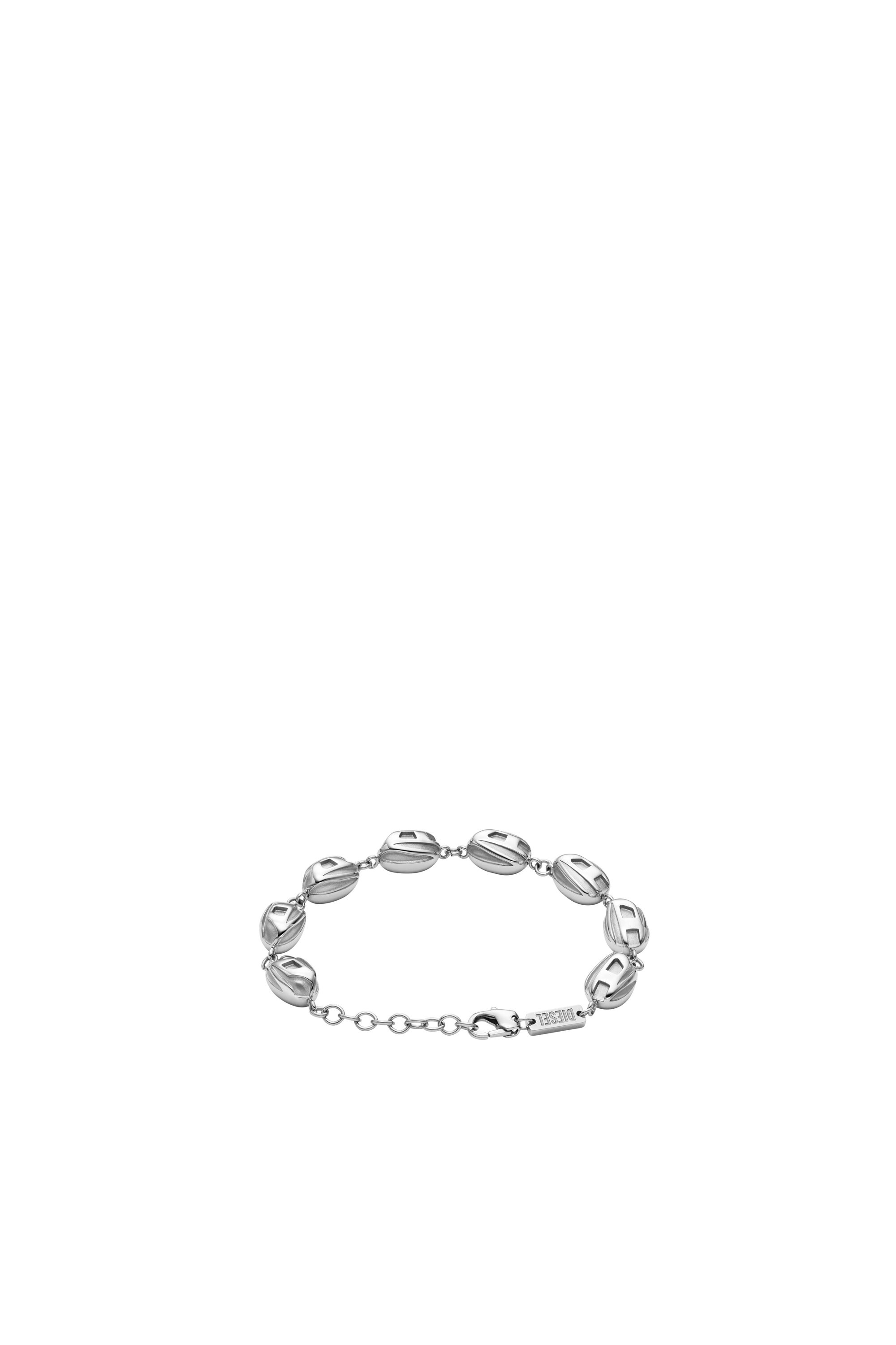 Diesel - DX1483, Male's Stainless steel beaded bracelet in シルバー - 2
