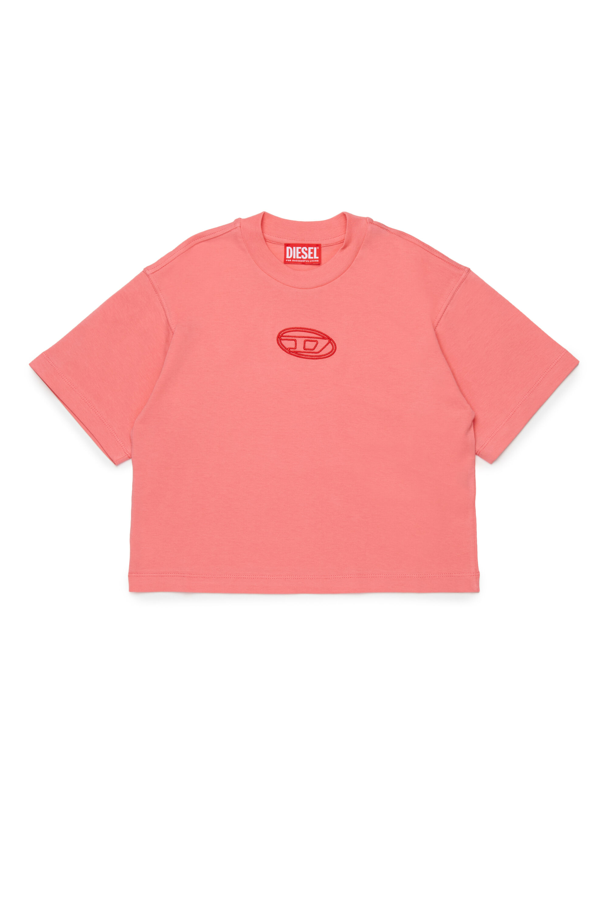 Diesel - TIXAN, Female's Tシャツ in ピンク / ホワイト - 1
