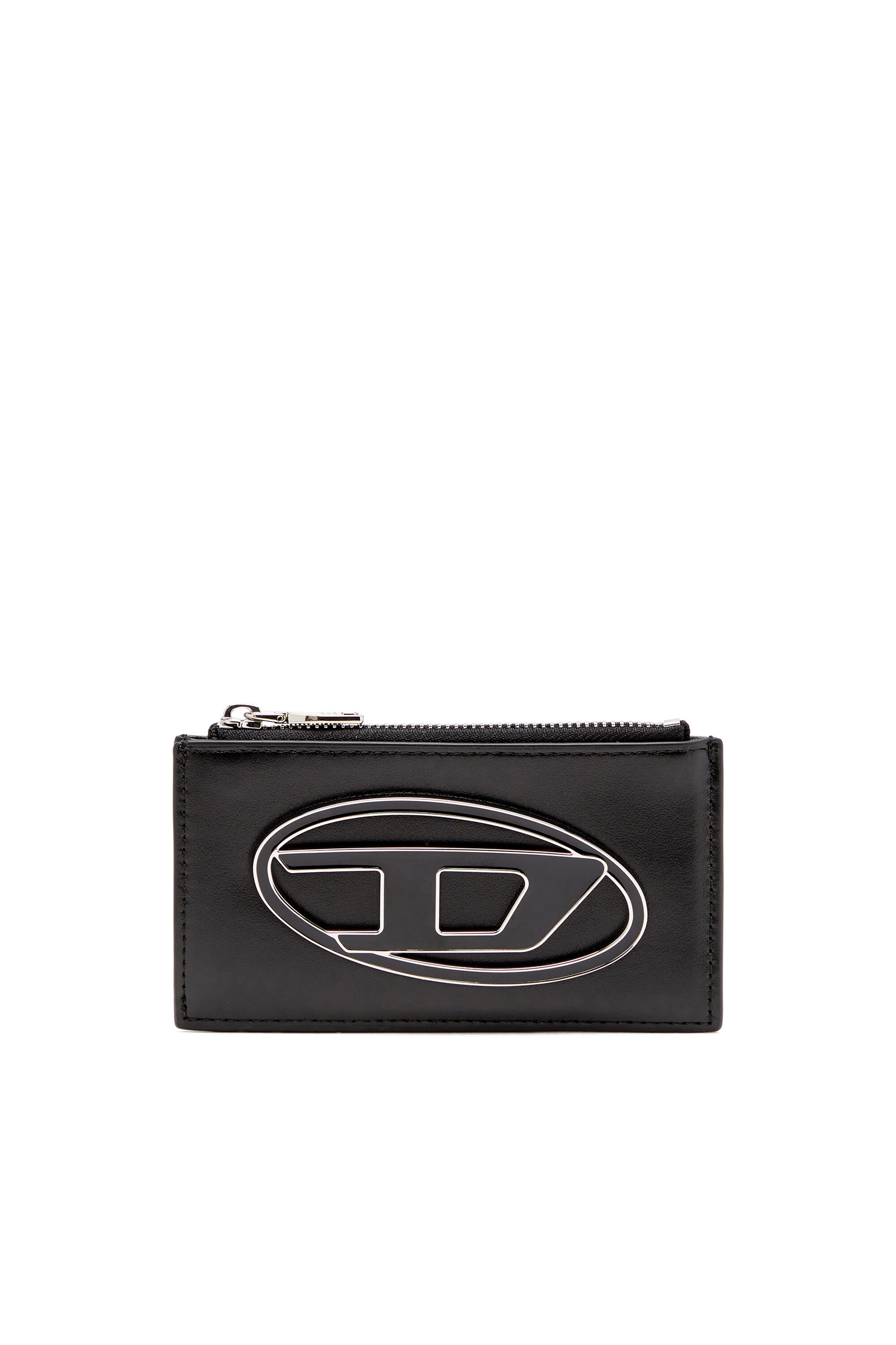 Diesel - 1DR CARD HOLDER III, Female's Flat card holder in nappa leather in ブラック - 1
