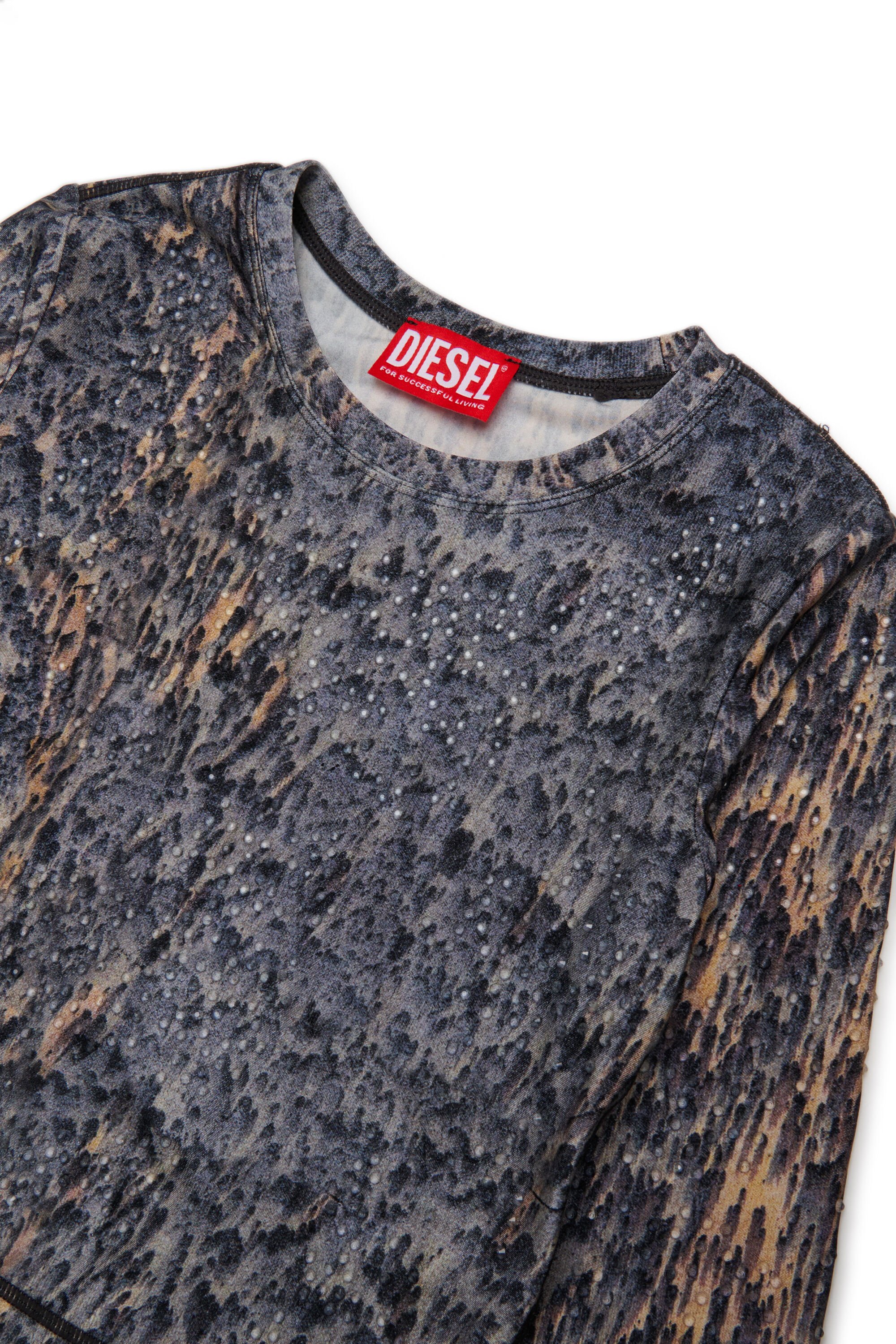 Diesel - TOSCA, Female's 長袖Tシャツ in ブルー/ブラウン - 3