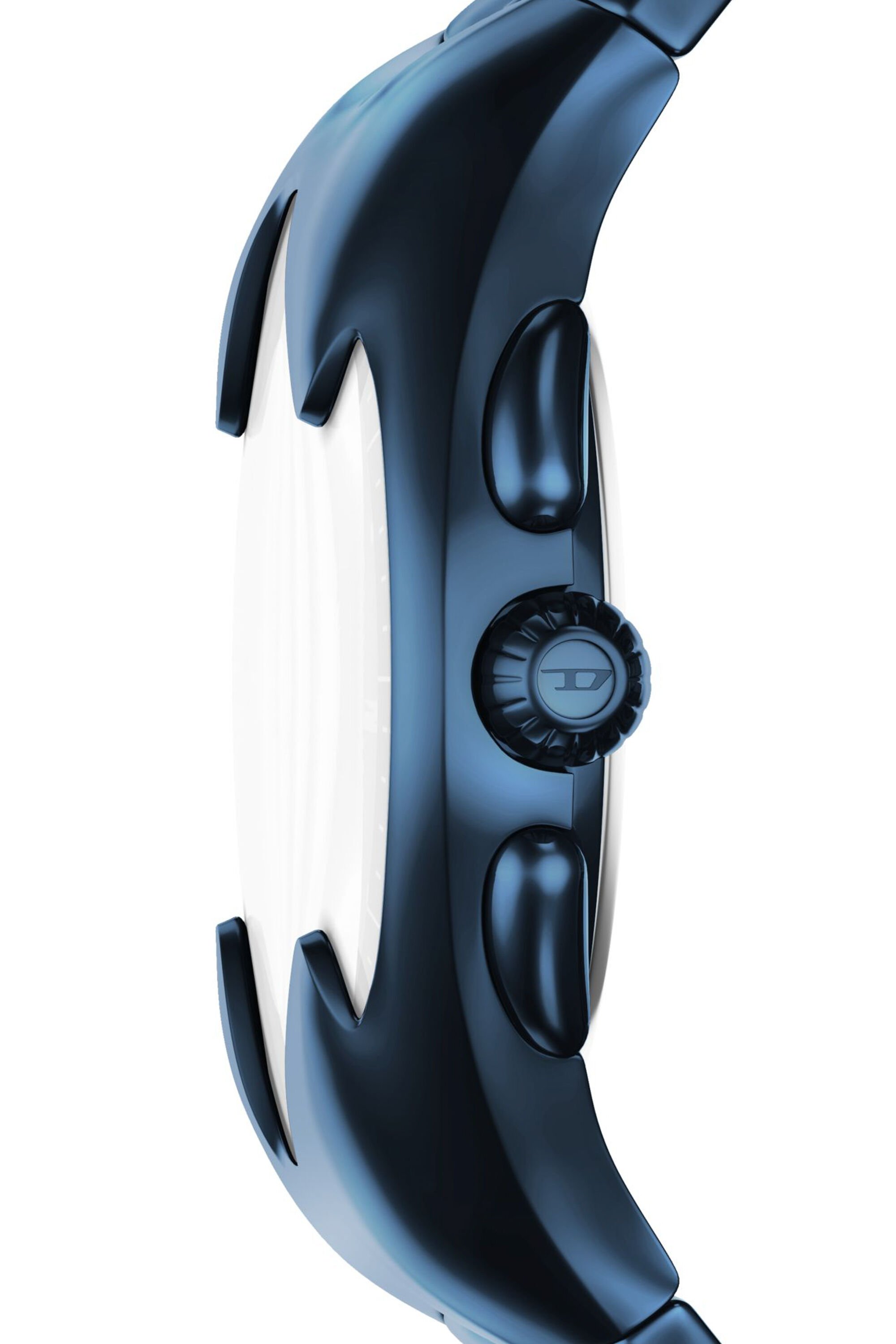 Diesel - DZ4704 WATCH, Male's Mercurial Chronograph Blue Stainless Steel Watch in ブラック/ブルー - 3