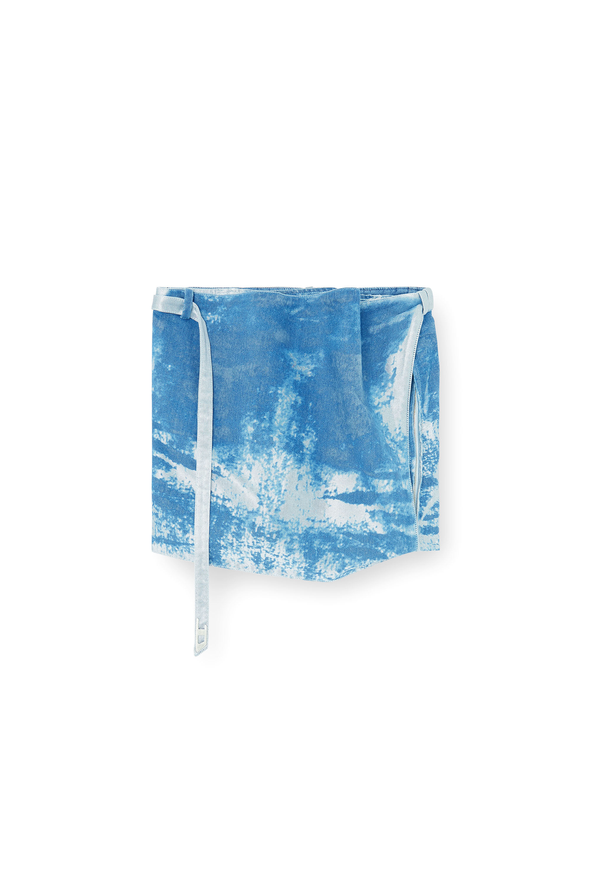 Diesel - DE-SANDIE-FSI, Female's Sleeveless top in coloured satin denim in ブルー - 2