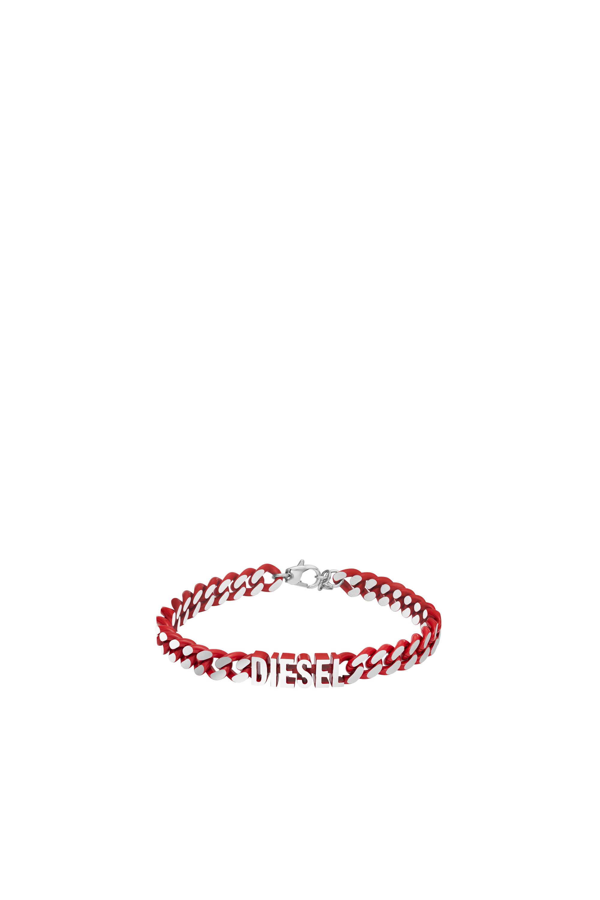 Diesel - DX1415, Unisex's ブレスレット in レッド/グレー - 1