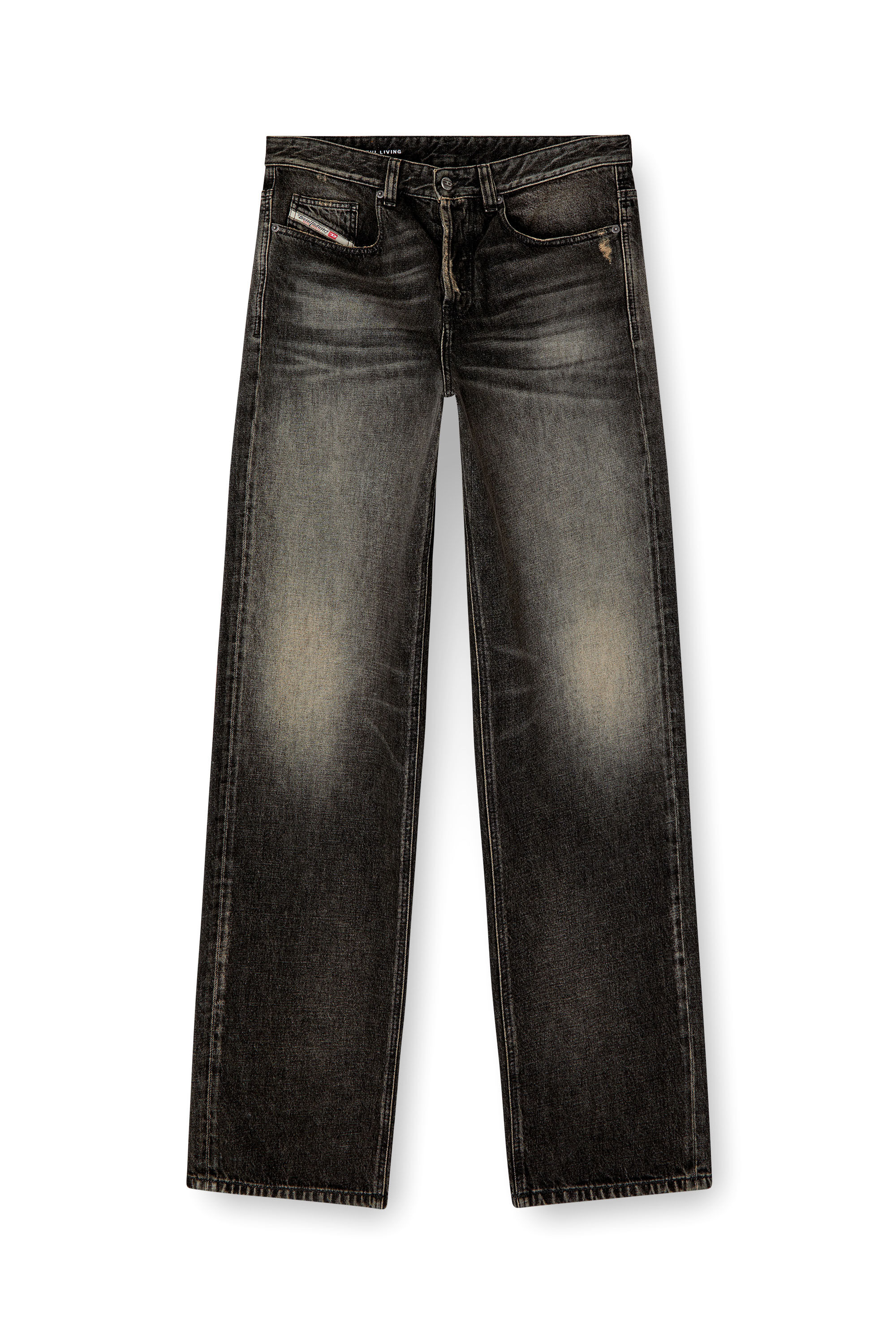 Diesel - Male's Relaxed Jeans 2001 D-Macro 007Z1, ブラック/ダークグレー - 2