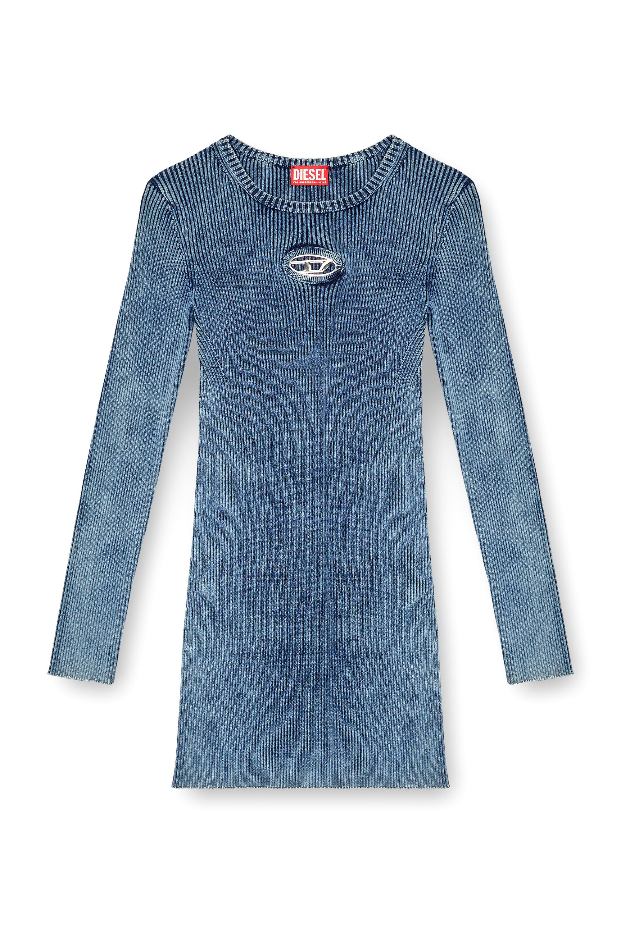 Diesel - M-ANCHORAGE-LS, Female's ニットドレス in ブルー - 2