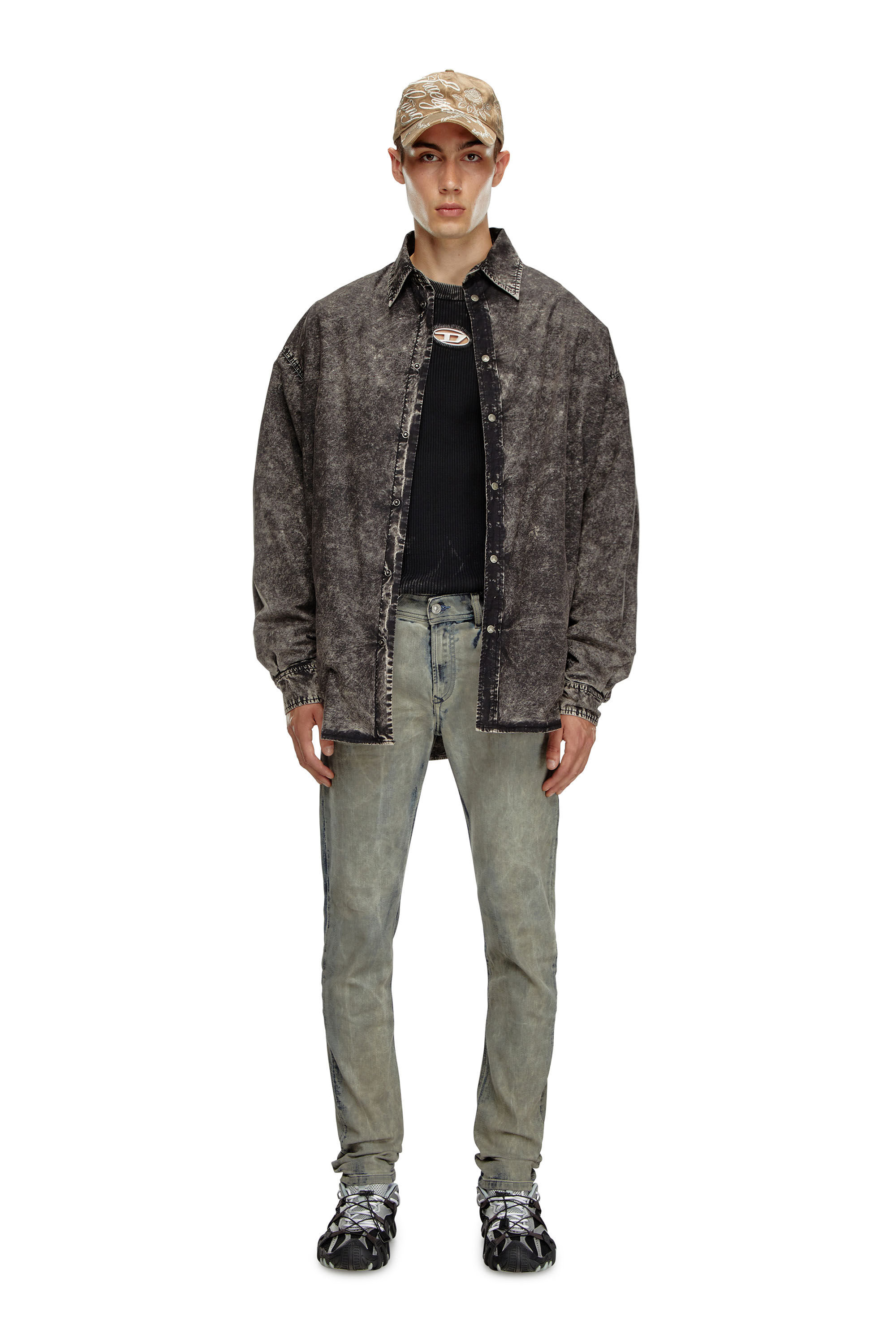 Diesel - Male's Skinny Jeans 1979 Sleenker 068ND, ダークブルー - 1