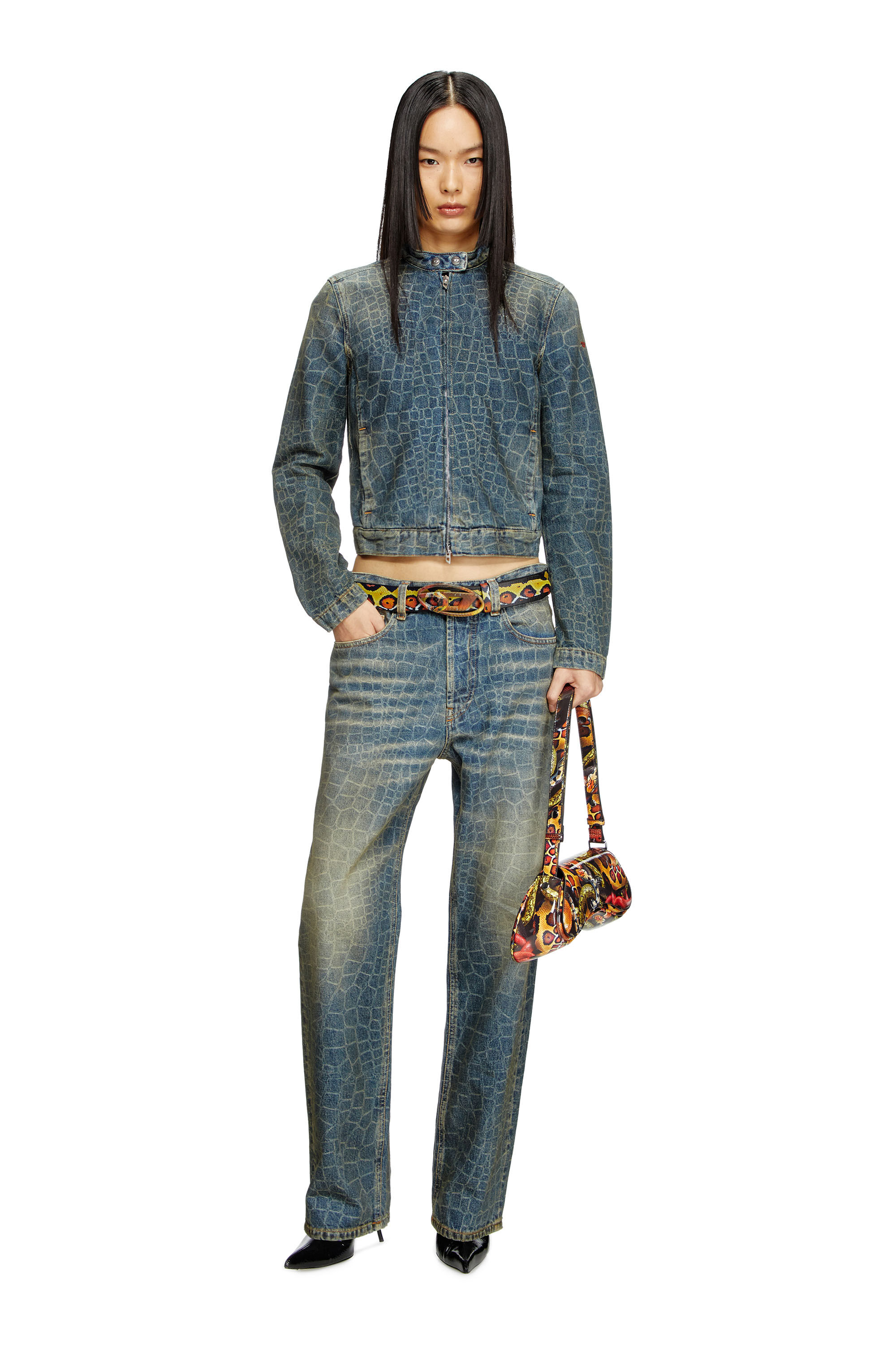 Diesel - Female's Regular Jeans 1988 D-Ark 007BU, ダークブルー - 1