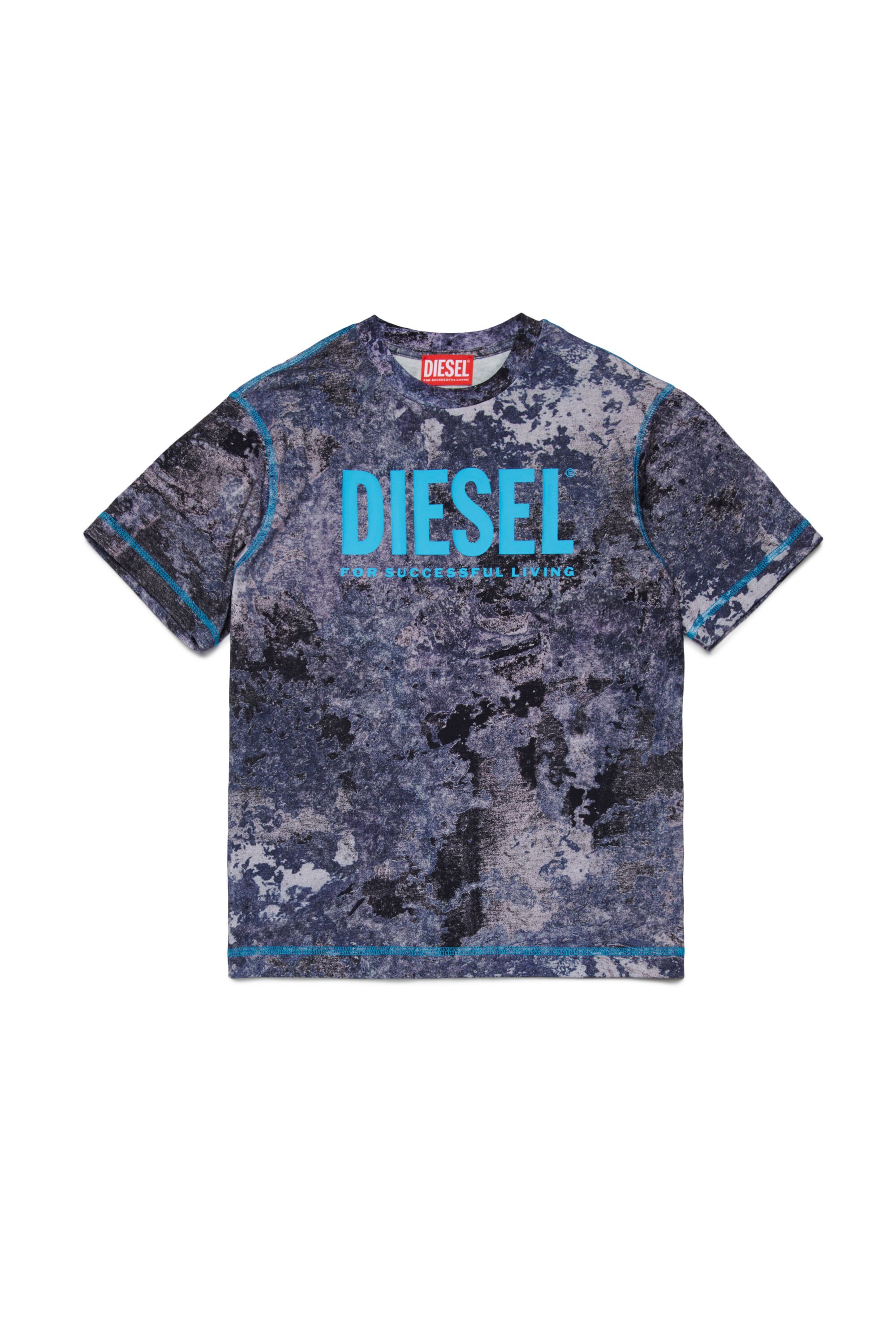 Diesel - TMIM OVER, Male's Tシャツ in ブルー - 1