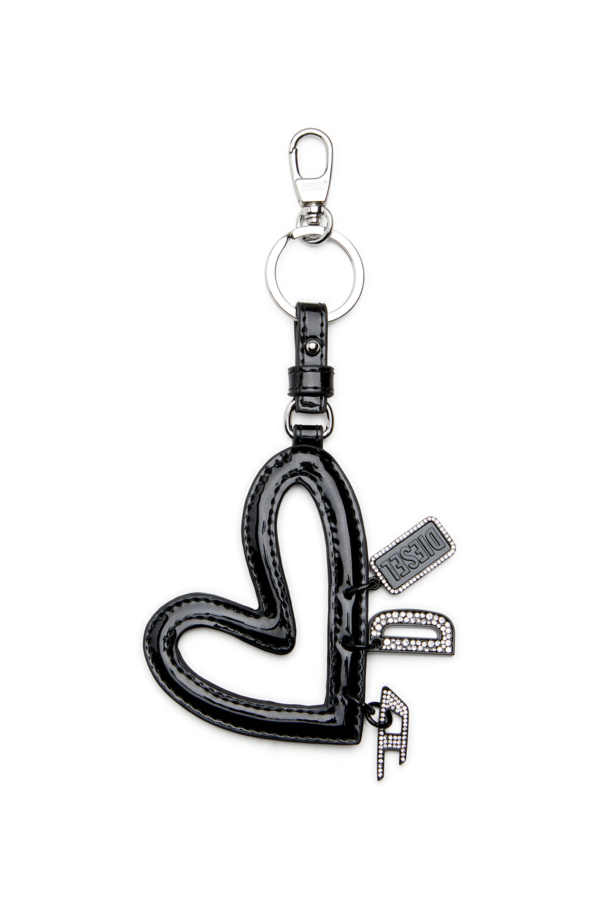 Diesel - MULTI II, Female's Heart charm with glossy finish in ブラック - 1