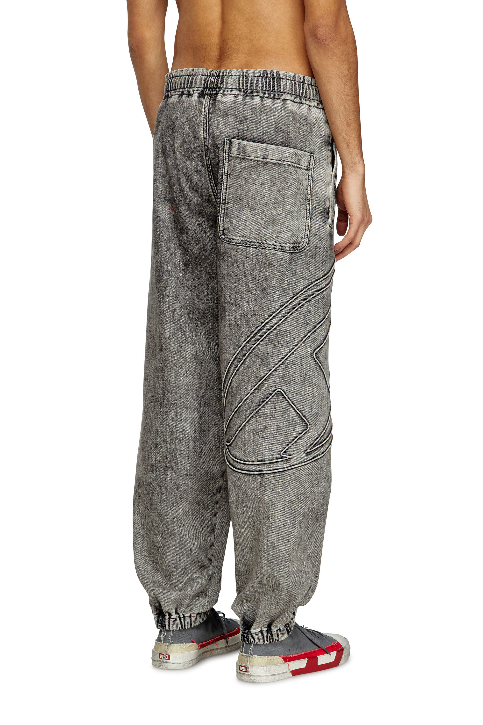 Diesel - Unisex's Slim D-Pint Track Denim 0ABDA, ブラック/ダークグレー - 5