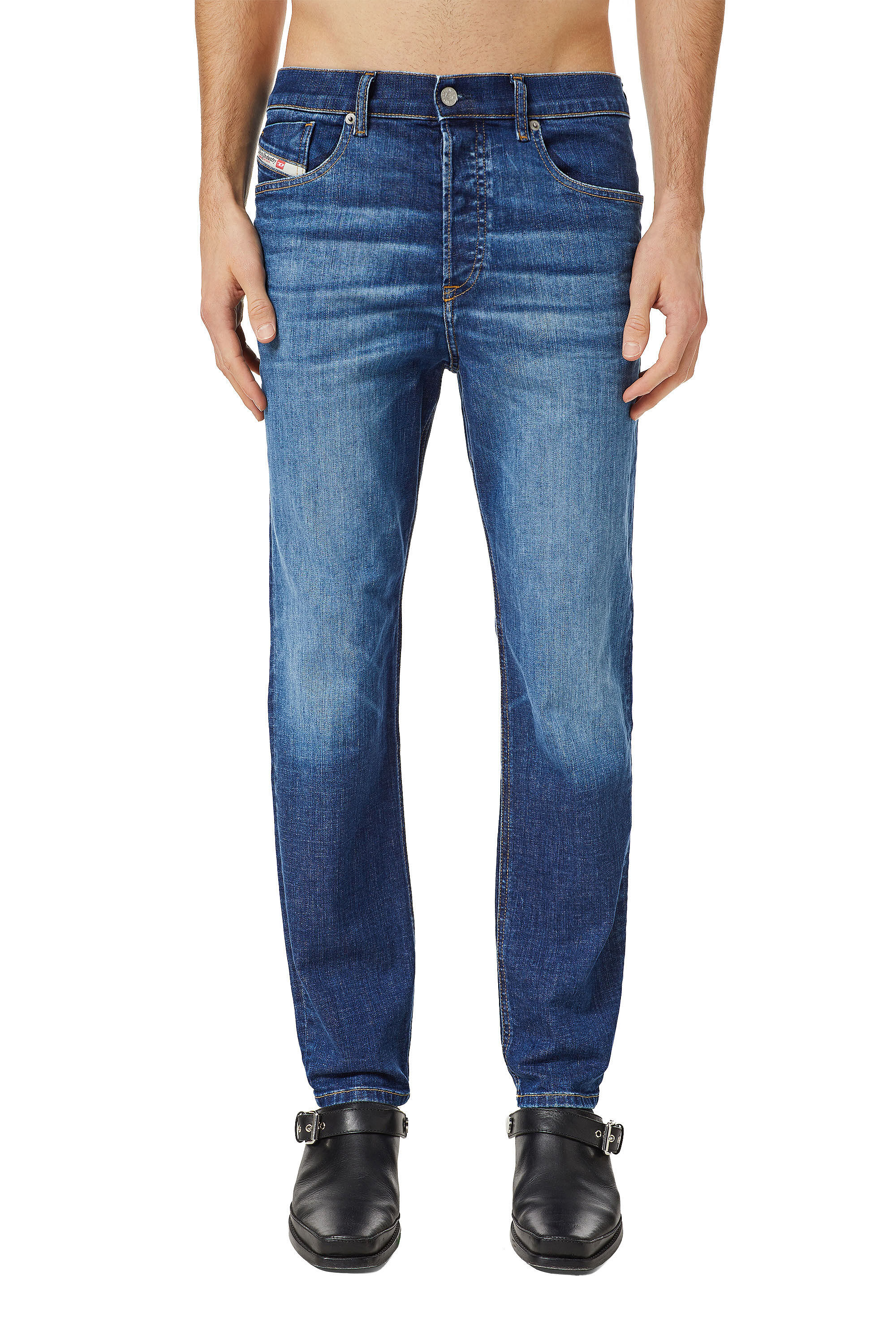 Diesel - 2005 D-FINING 09C72 Tapered Jeans, ミディアムブルー - Image 3