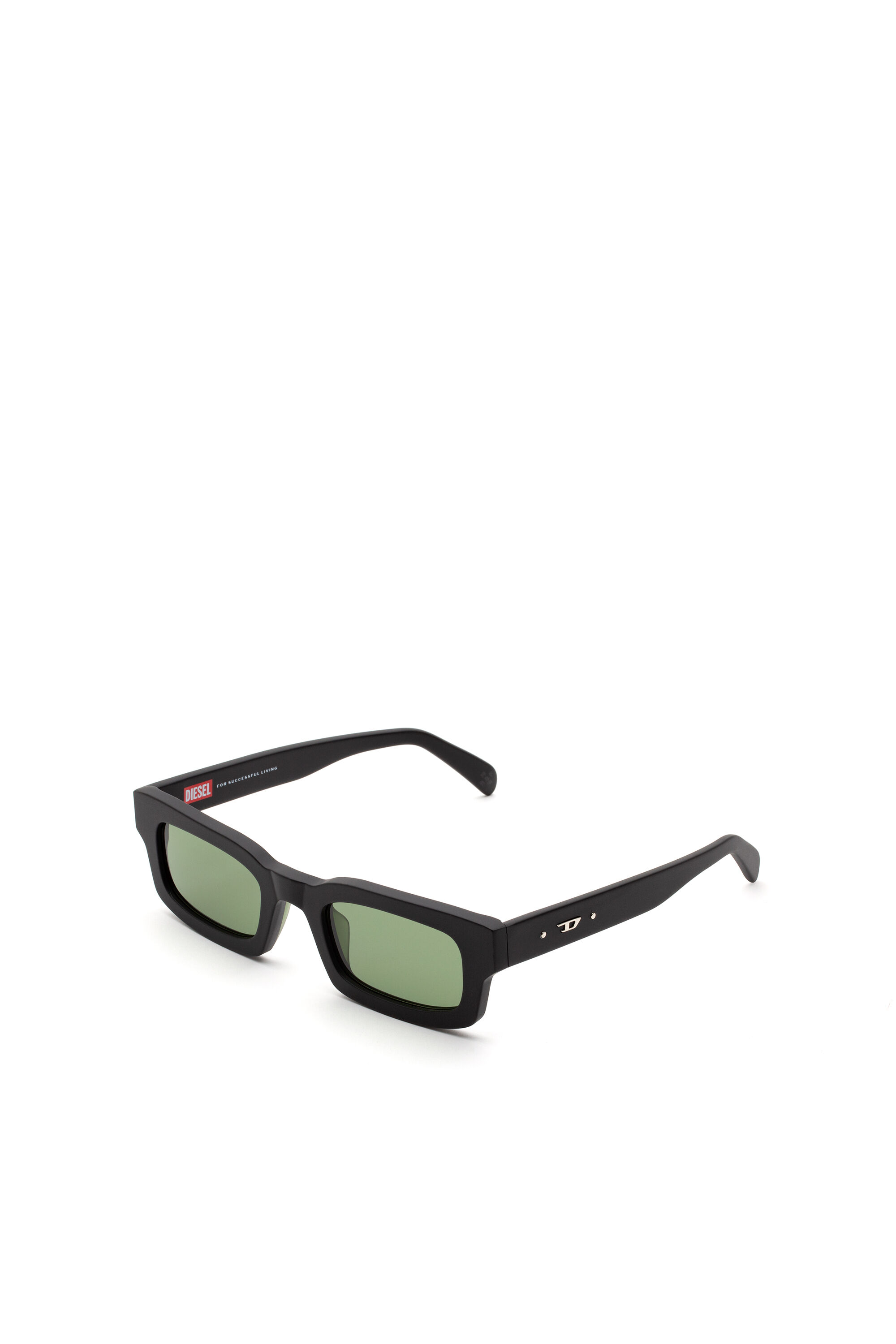 Diesel - DM0360, Unisex's Minimalist sunglasses in オペークブラック - 2
