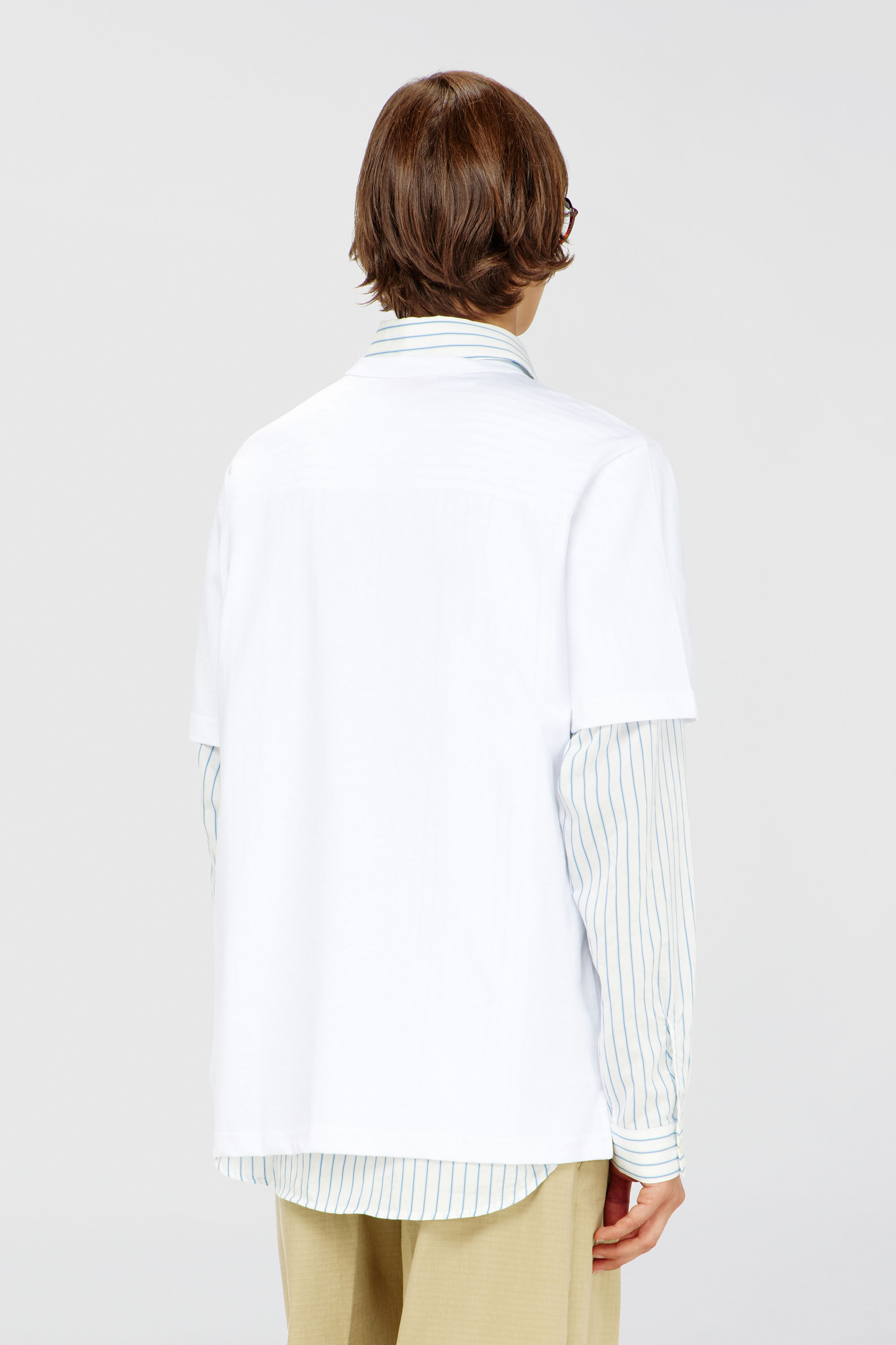 Diesel - T-ADJUST-OD, Male's T-shirt with metallic Oval D in ホワイト - 4