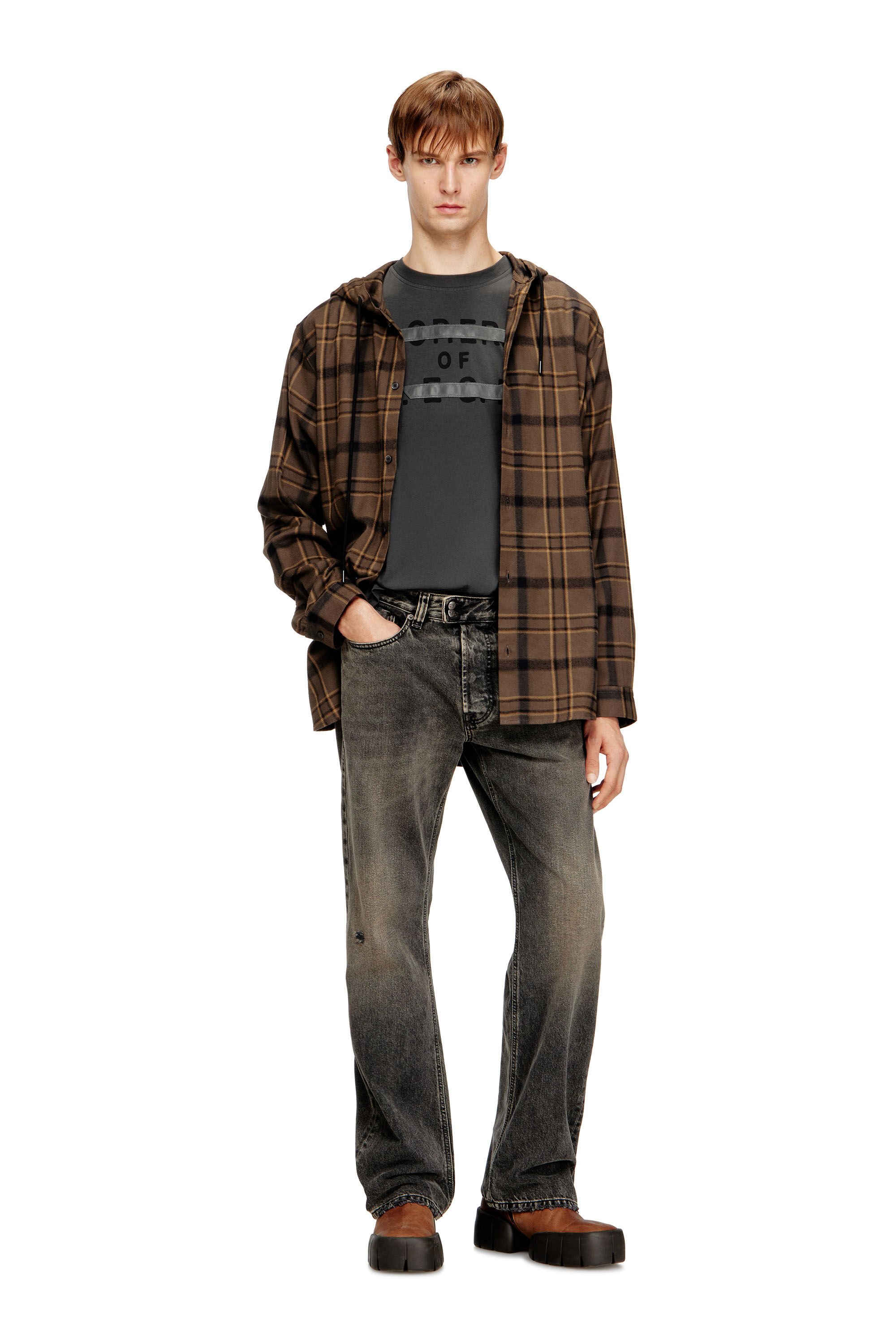 Diesel - T-NORM-V11, Male's Tシャツ in グレー - 1