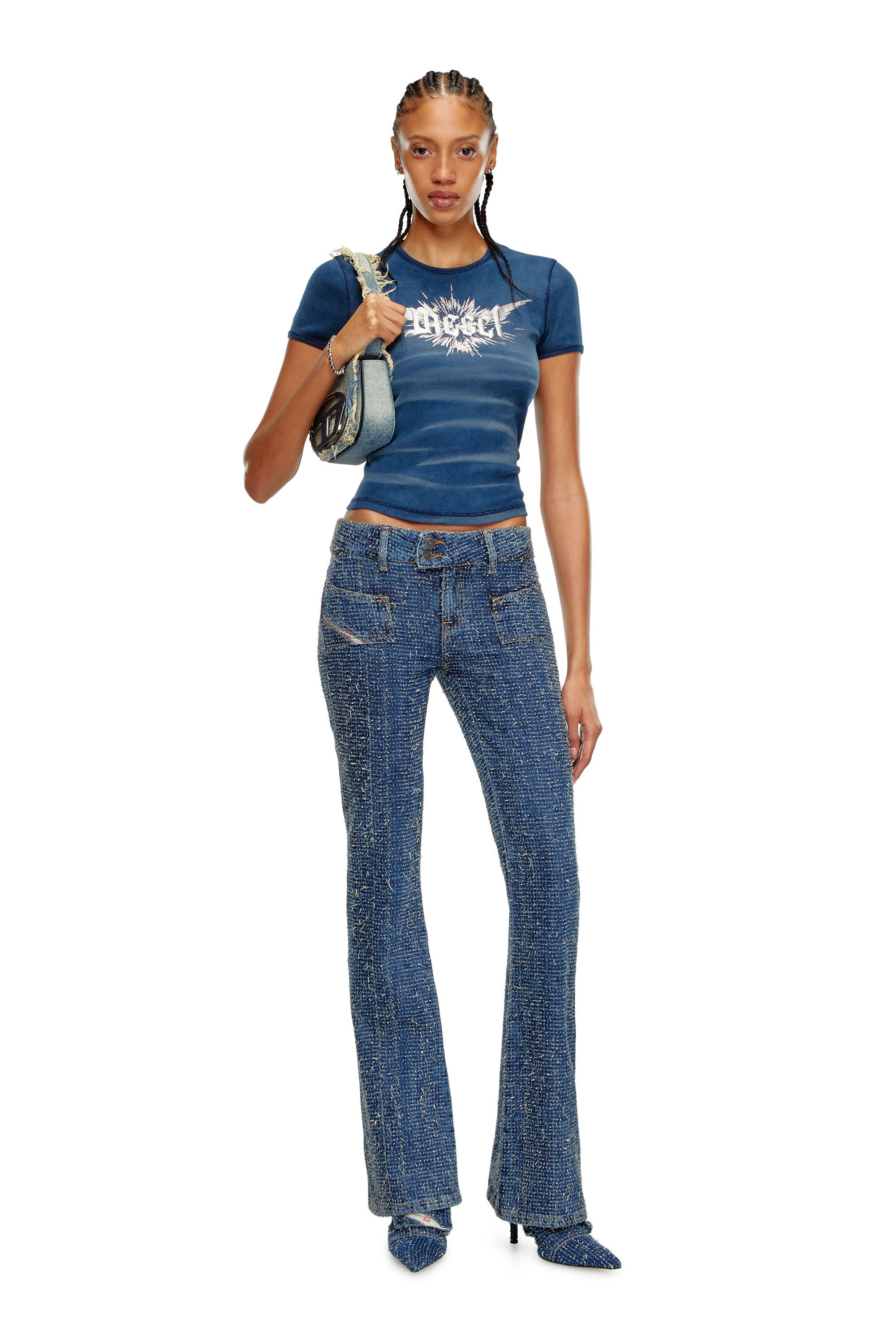 Diesel - Female's Bootcut Jeans D-Ebush 0PGAH, ミディアムブルー - 1