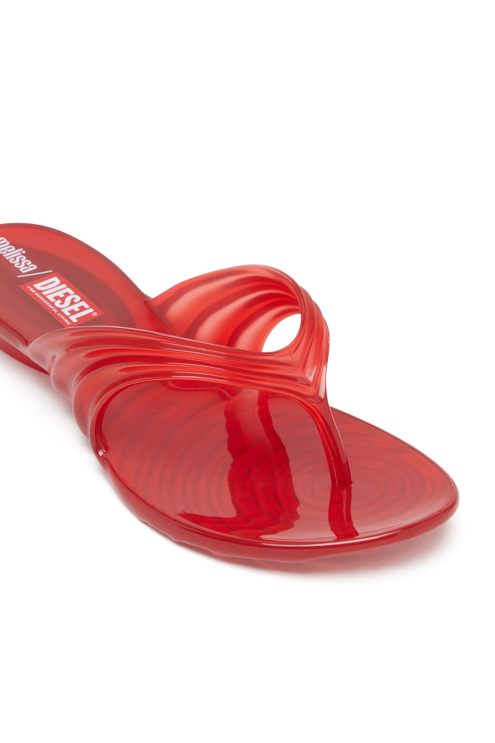 国内直営【DIESEL】melissa quantum thong ビーチサンダル MELISSA QUANTUM THONG Sculptural flip-flops in Melflex