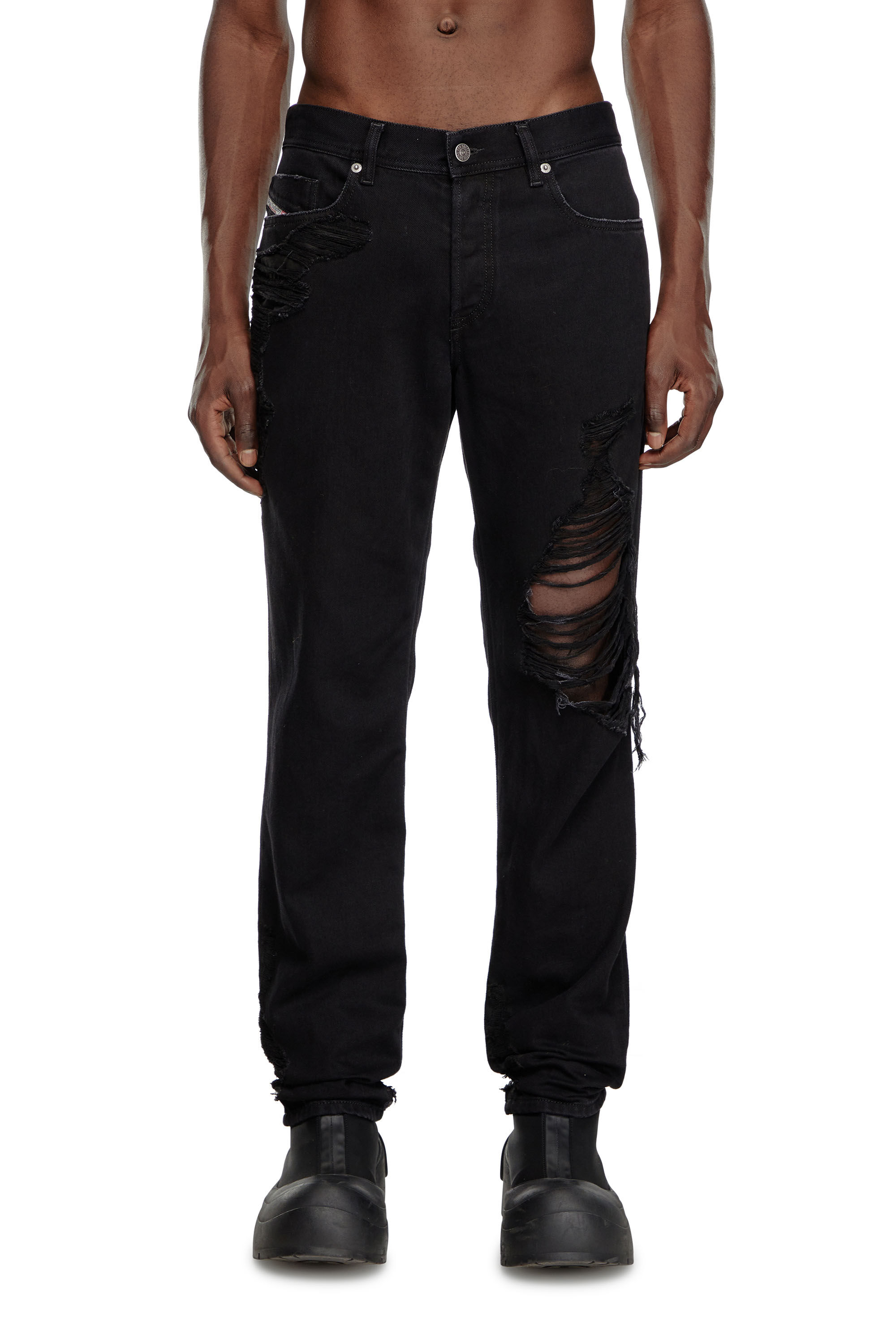 Diesel - Male's Regular Jeans 2023 D-Finitive 09K35, ブラック/ダークグレー - 3
