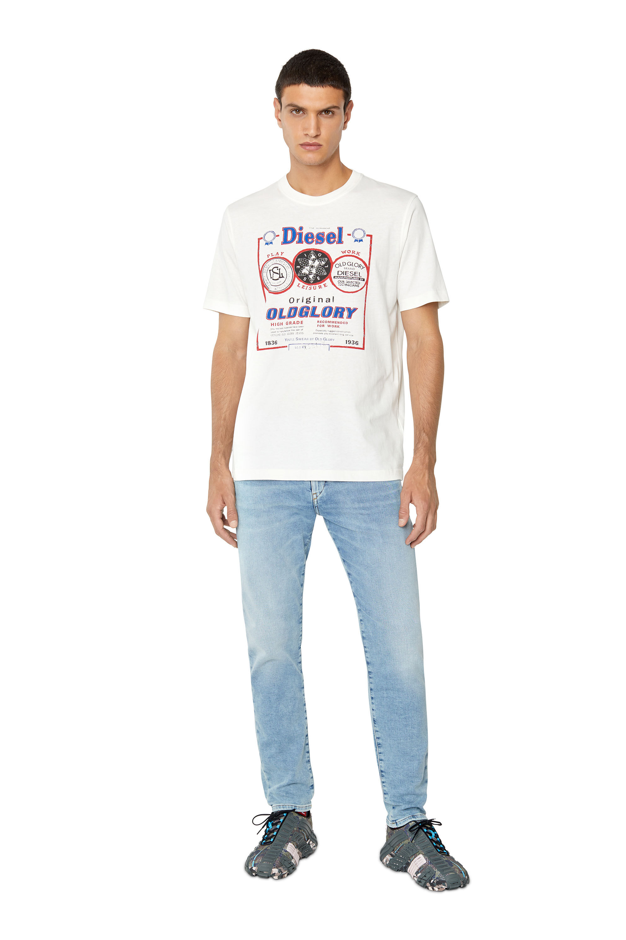 DIESEL ディーゼル Dロゴ ニット デニム 1DR-