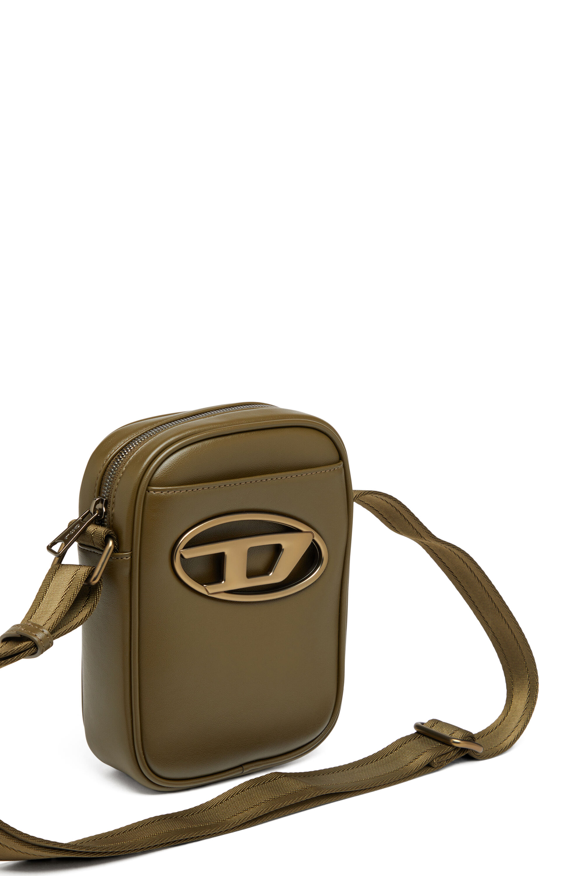 Diesel - HOLI-D CROSSBODY, Male's Holi-D-Crossbody bag in PU and neoprene in ミリタリーグリーン - 6