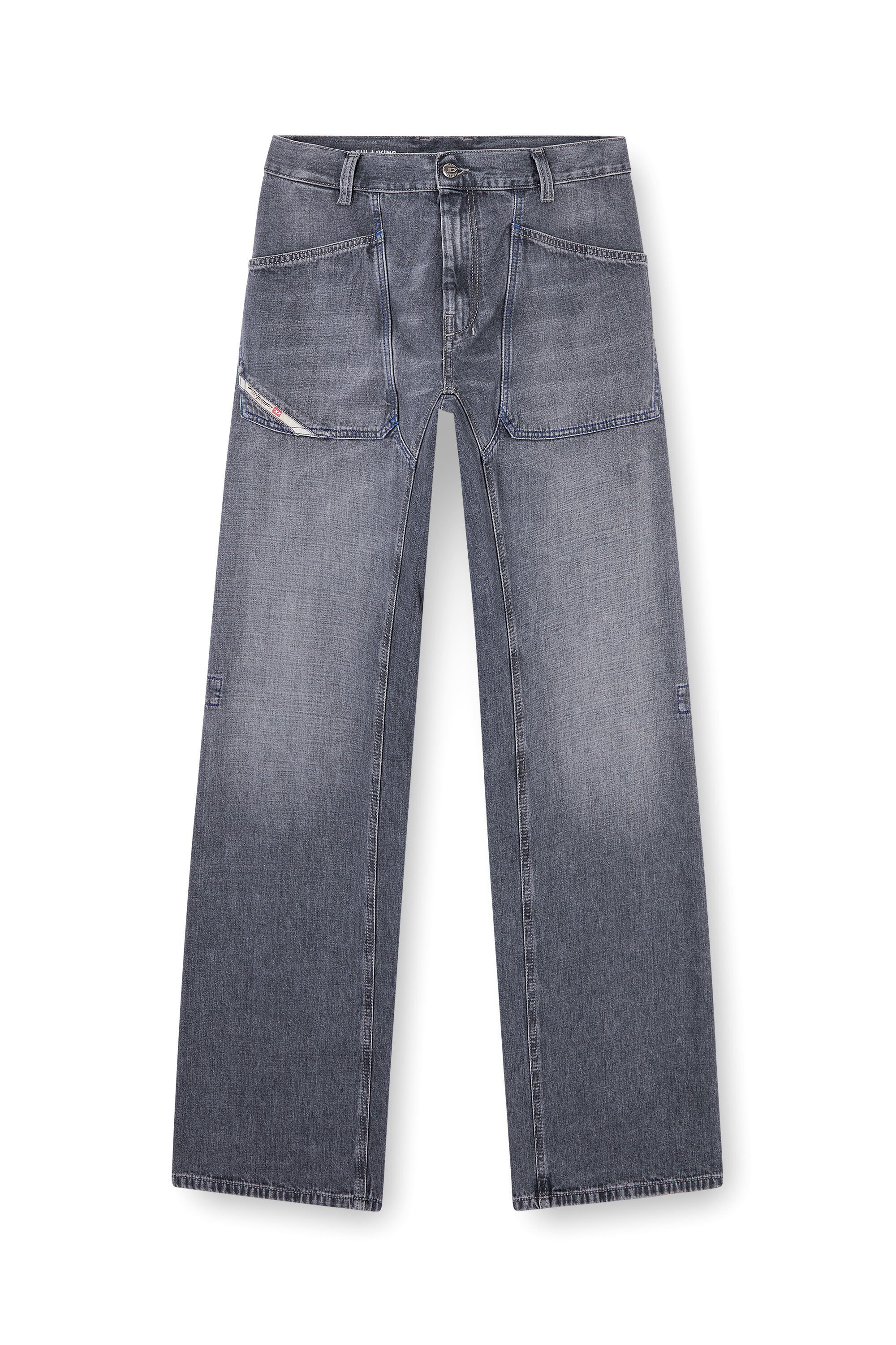 Diesel - Male's Relaxed Jeans D-Zeta 09N83, グレー - 2