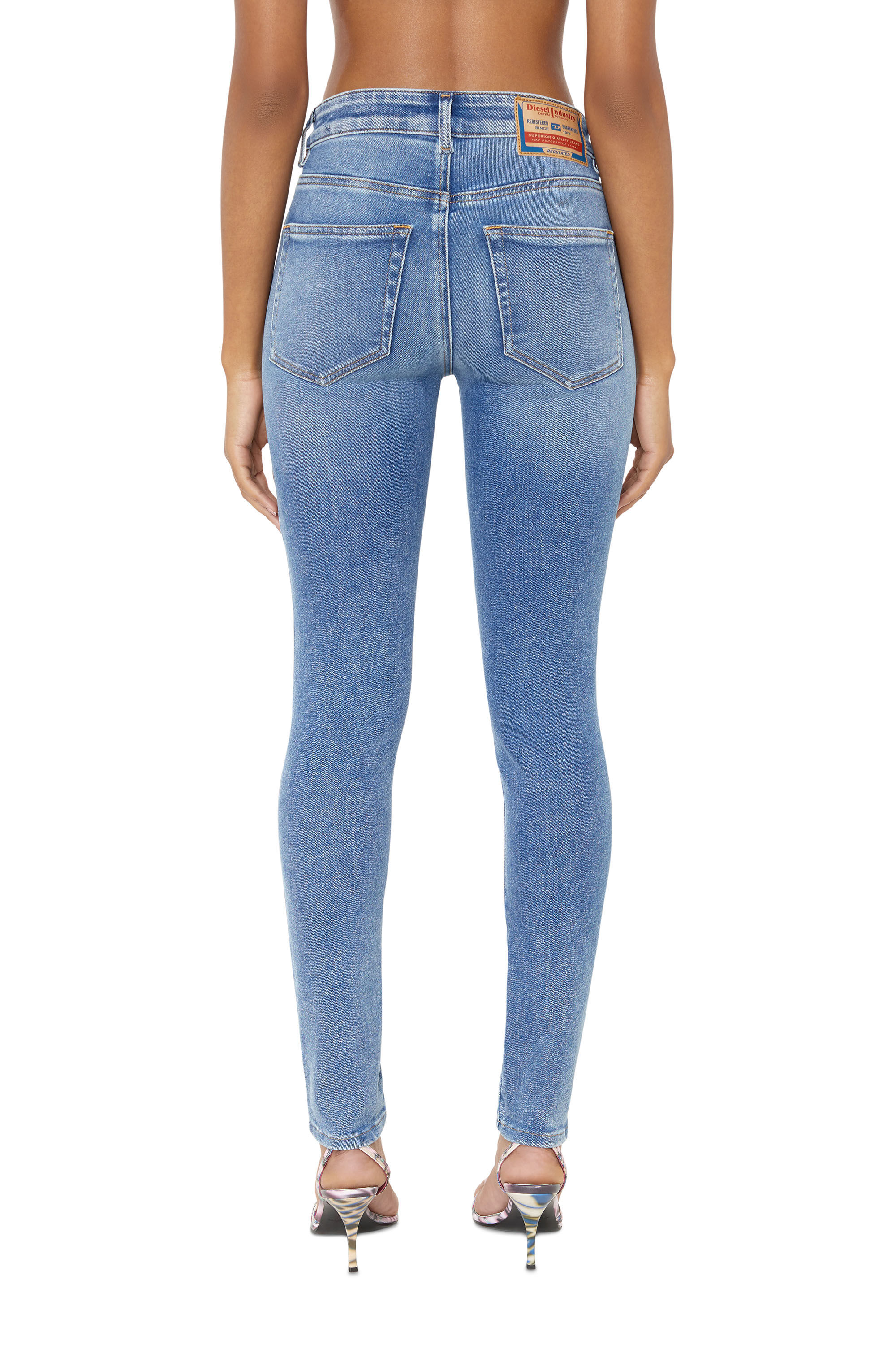 Diesel - Female's Super skinny Jeans 2017 Slandy 09D62, ミディアムブルー - 5