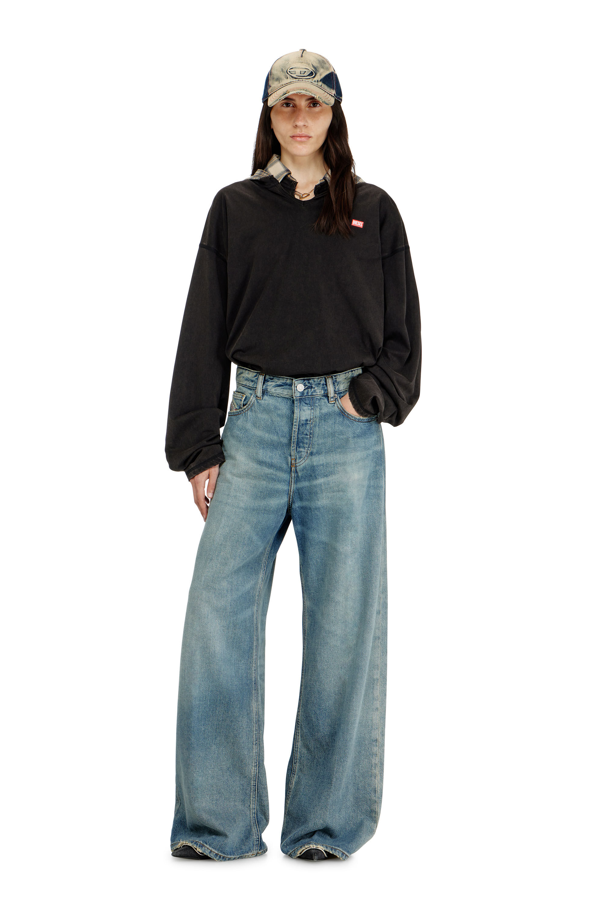 Relaxed Jeans ローウエスト 1996 D-Sire | ミディアムブルー