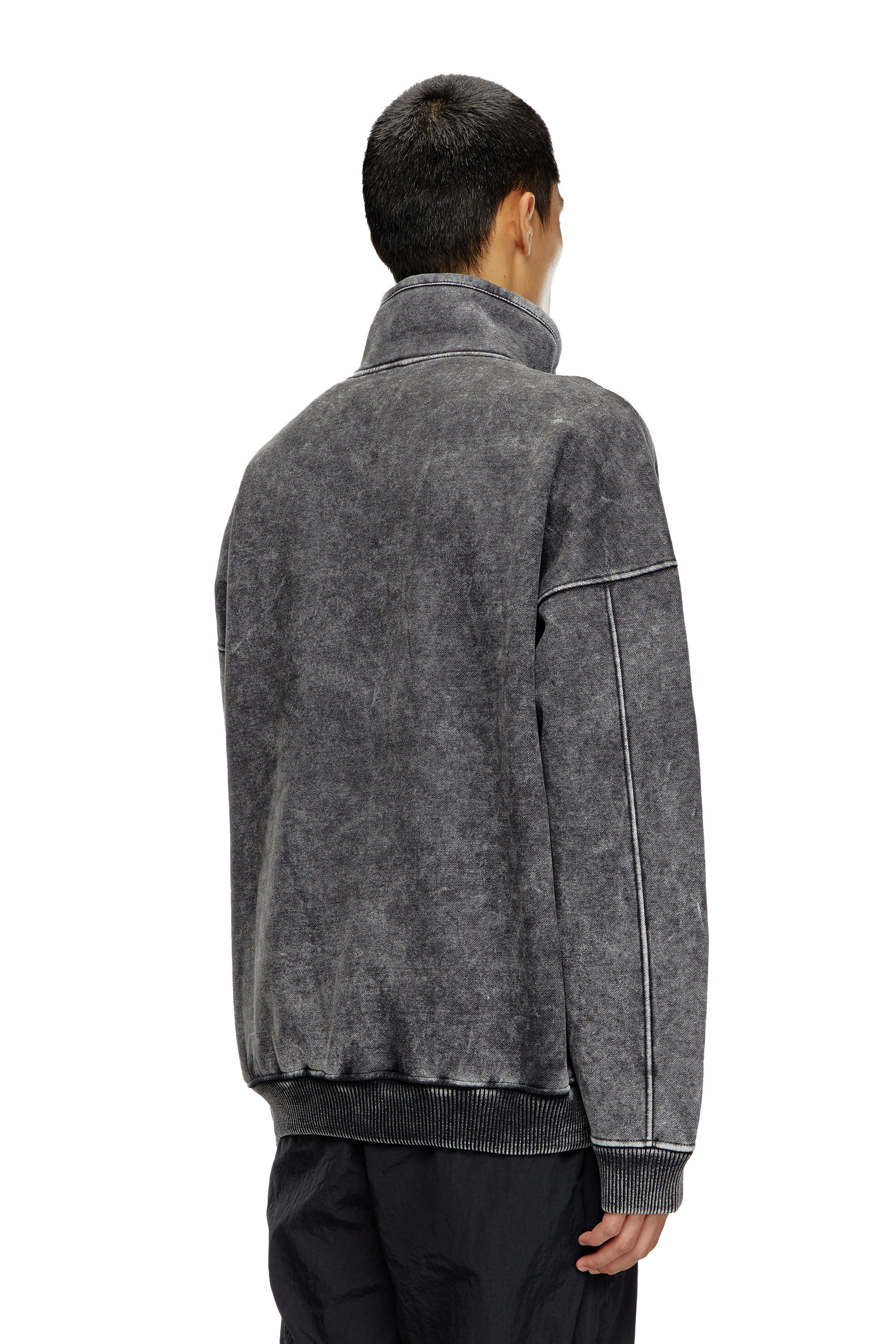 【2024正規激安】 S-BATEL Jacket in teddy-bonded jersey｜ブラック｜メンズ｜DIESEL ジャケット・アウター