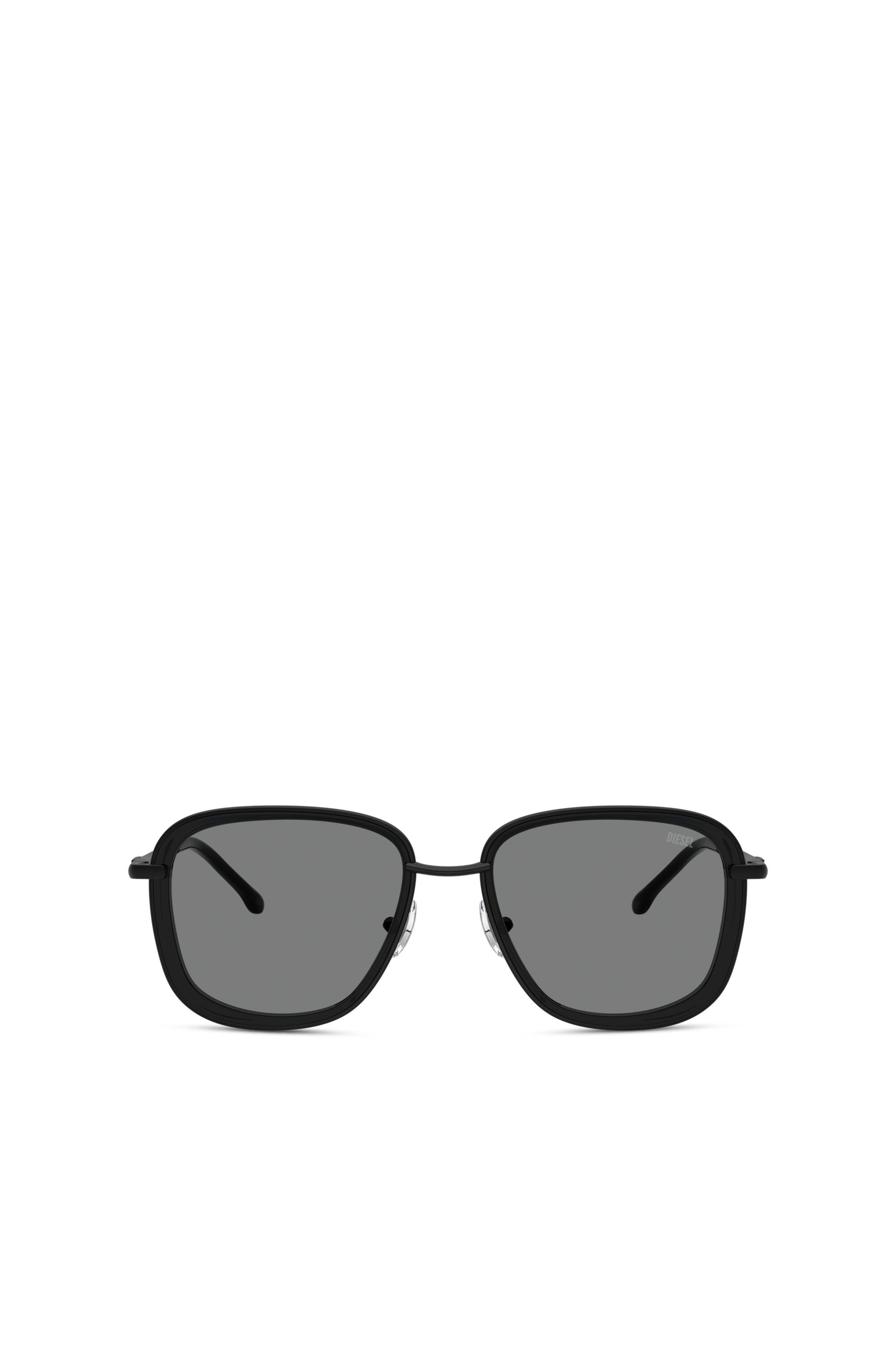 Diesel - 0DL1017, Unisex's Square sunglasses in ブラック - 1
