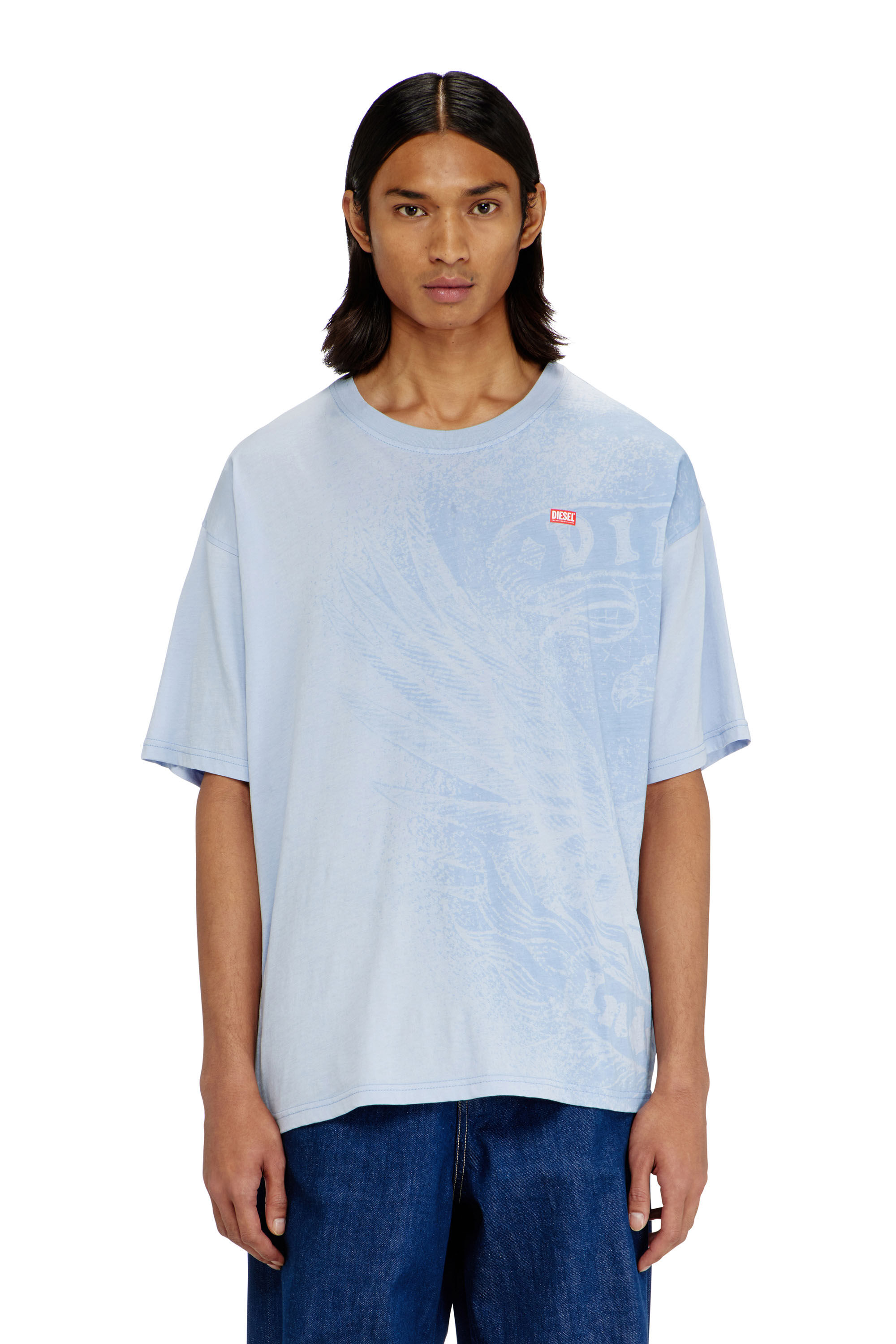 Diesel - T-BOXT-AA3, Male's Tシャツ in ライトブルー - 3