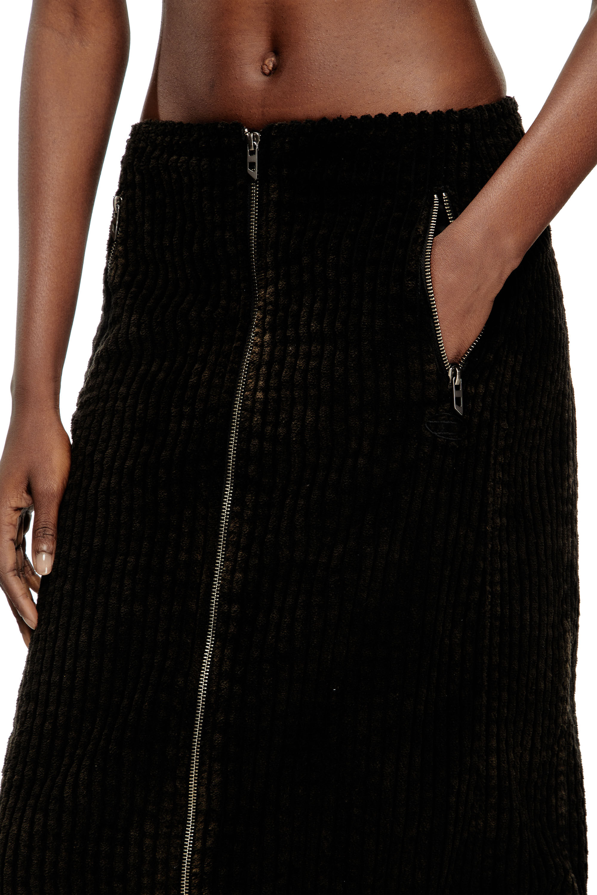 チヴィディーニ ☆ シルク混 コットン 総柄 スカート 44 イタリア製 黒 チヴィディーニ ☆ シルク混 コットン 総柄 スカート 44