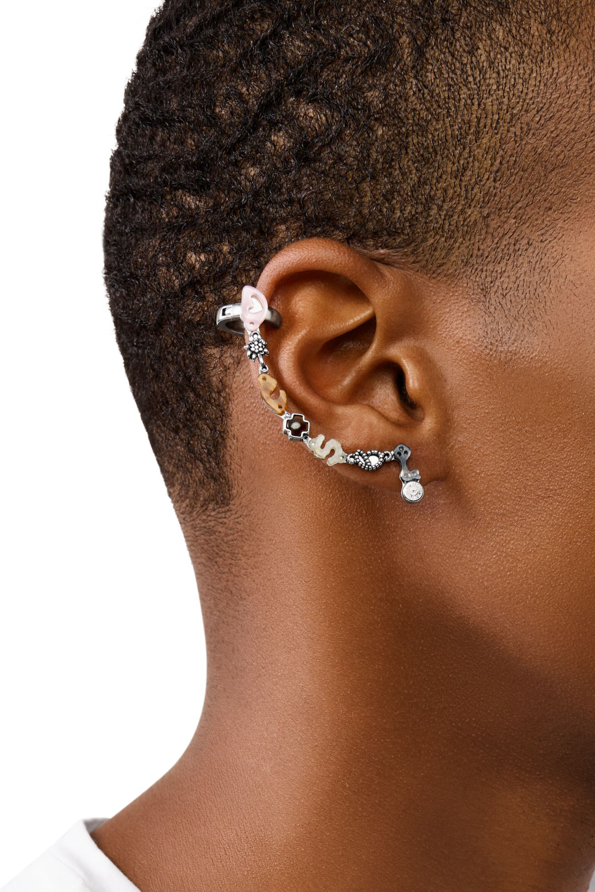 Diesel - DX1563040 JEWEL, Unisex's Stainless Steel Cuff Earring in マルチカラー - 3