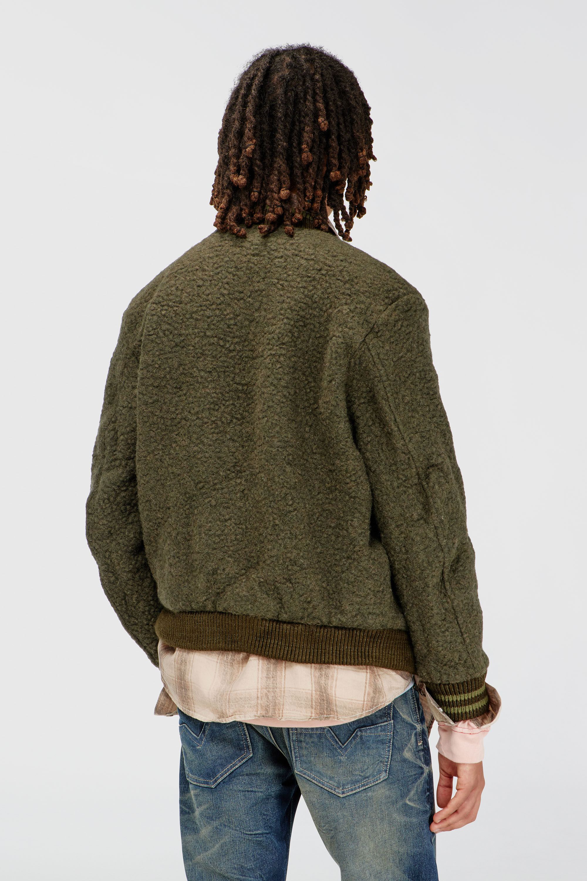 Diesel - S-REDS, Male's ボンバージャケット in ダークグリーン - 5