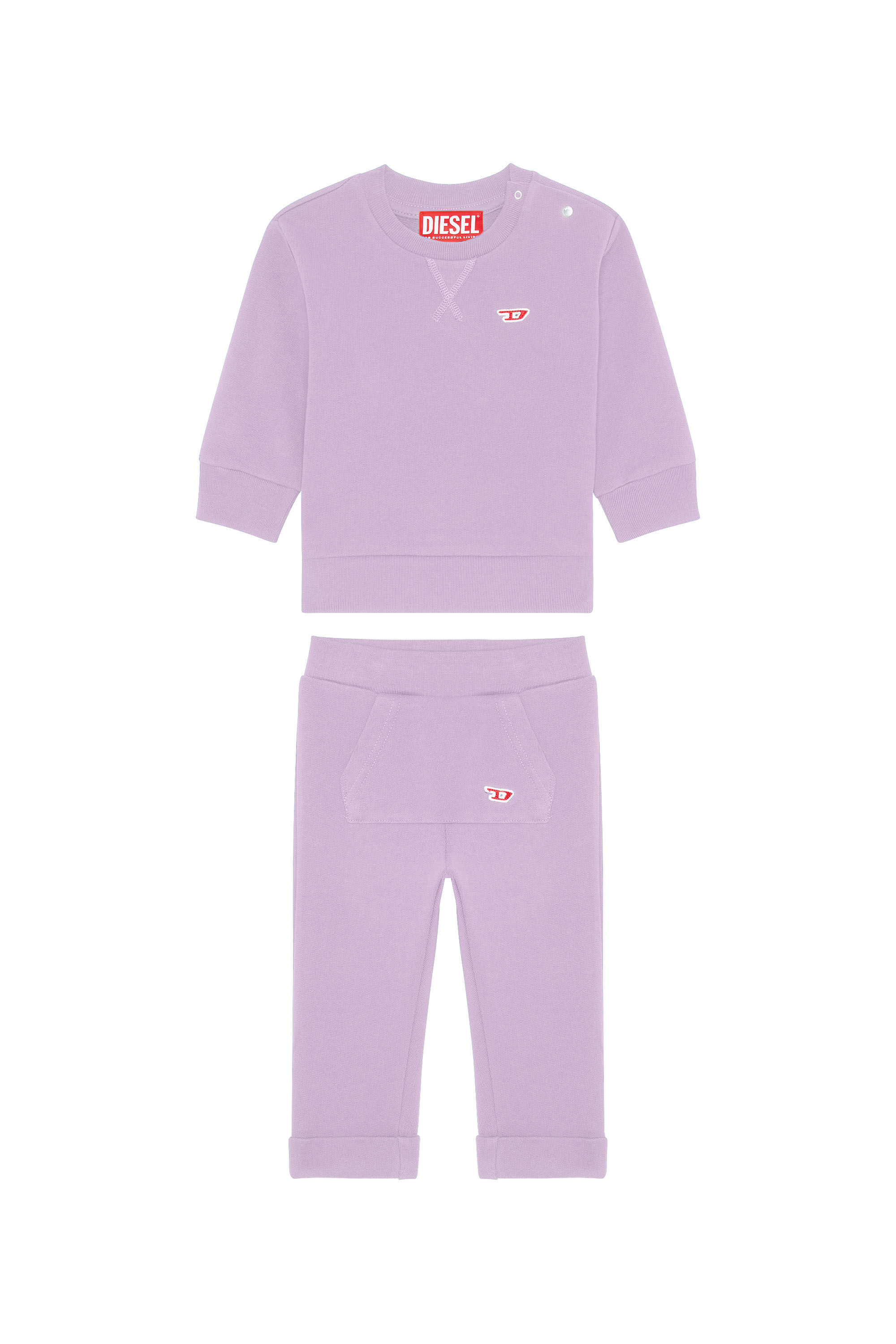 Diesel - SCONFBPALLYB-SET, Unisex's セットアップ スウェット in ライラック - 1