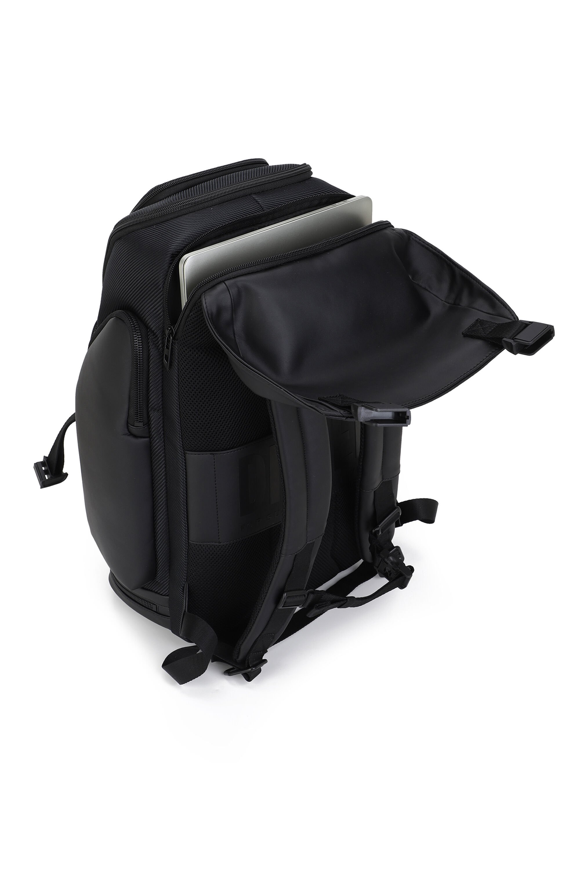 Diesel - DIESEL CARBON FIBER BACKPACK-BLACK  DSB0, Unisex's Functional business backpack in ブラック - 6