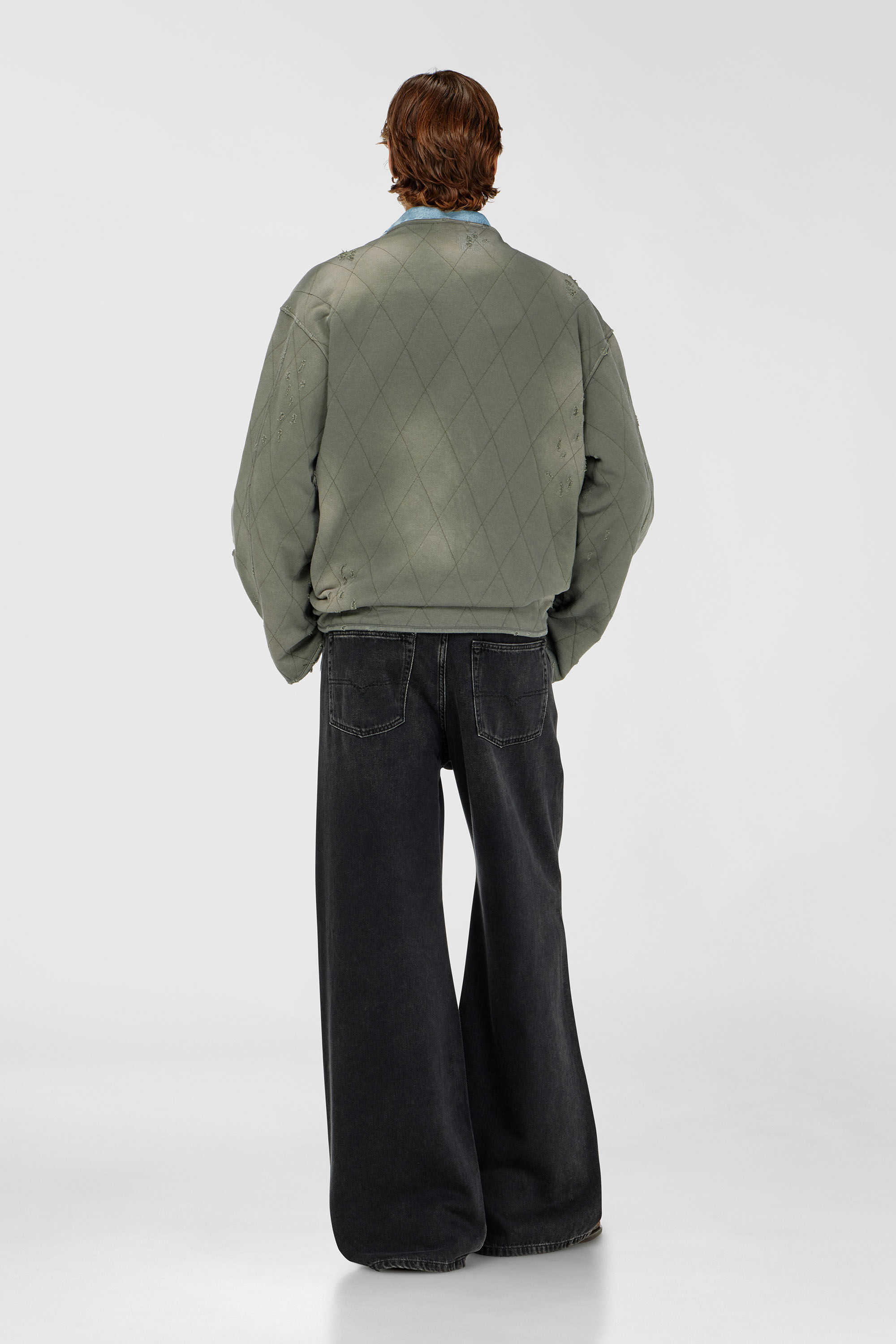 Diesel - Male's Relaxed Jeans D-Rise 09J96, ブラック/ダークグレー - 4