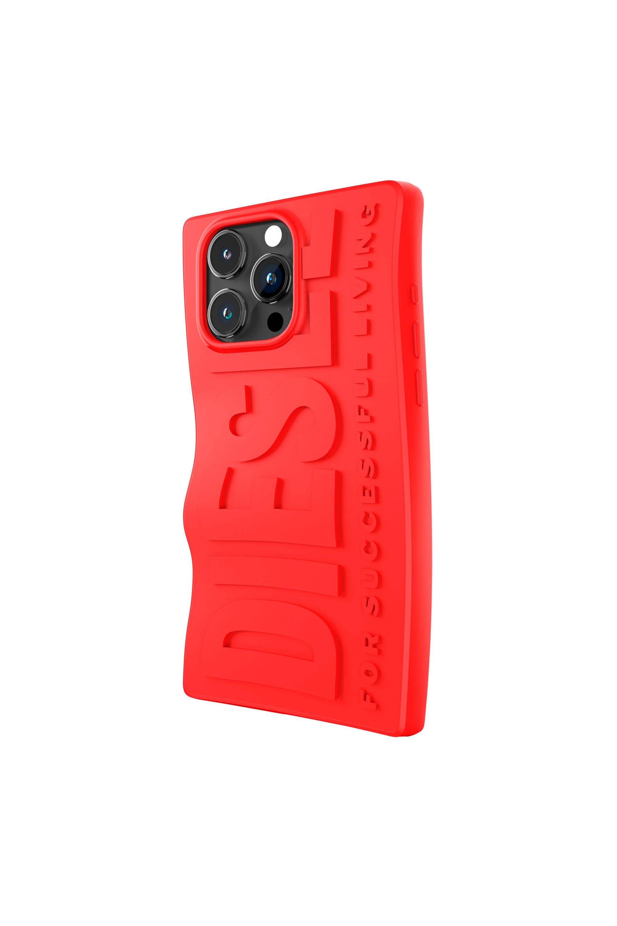 Diesel - 54119 MOULDED CASE, Unisex's iPhone 15 Pro Max シリコンケース in レッド - 4