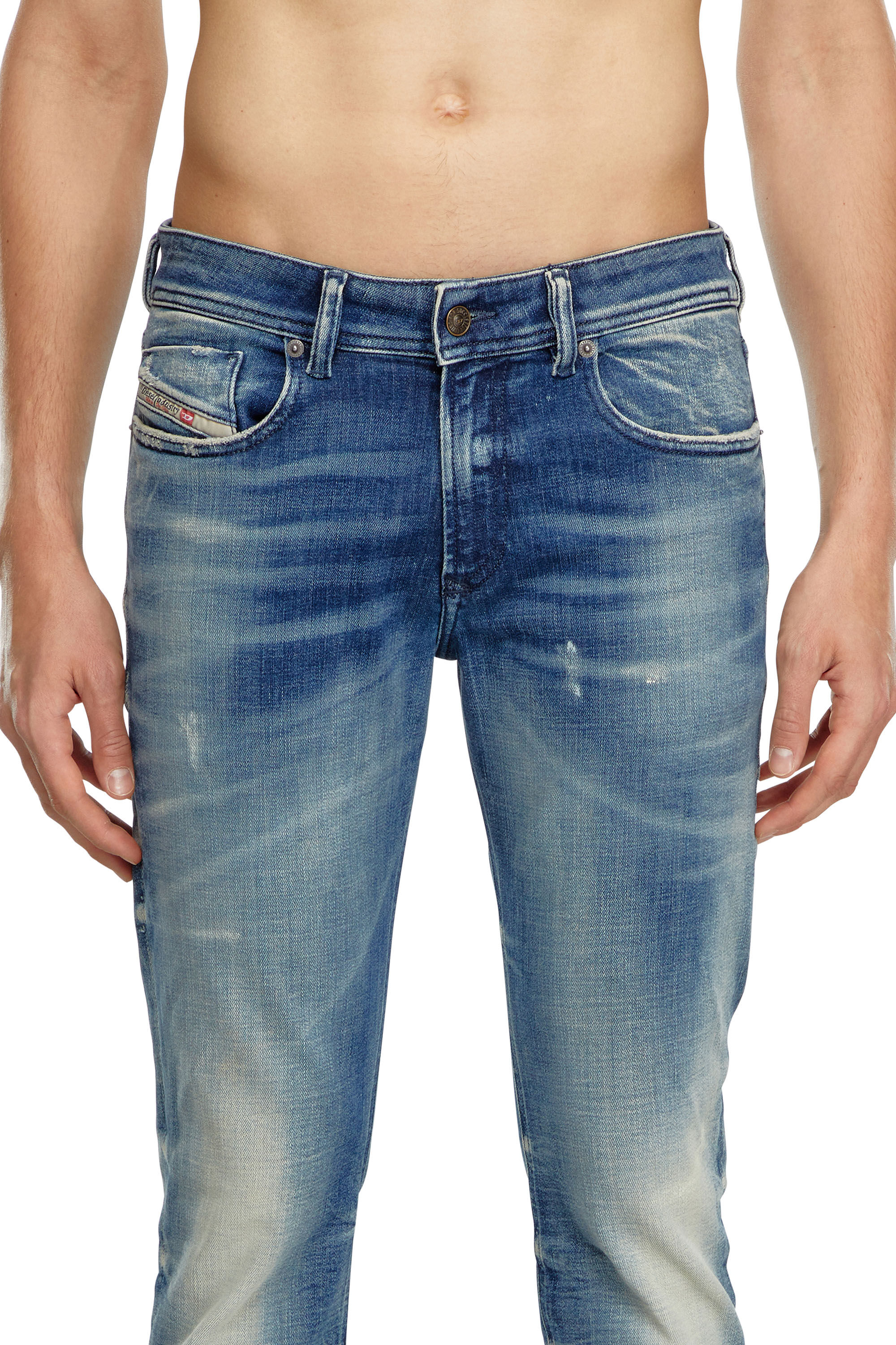 Diesel - Male's Skinny Jeans 1979 Sleenker 09J24, ミディアムブルー - 4