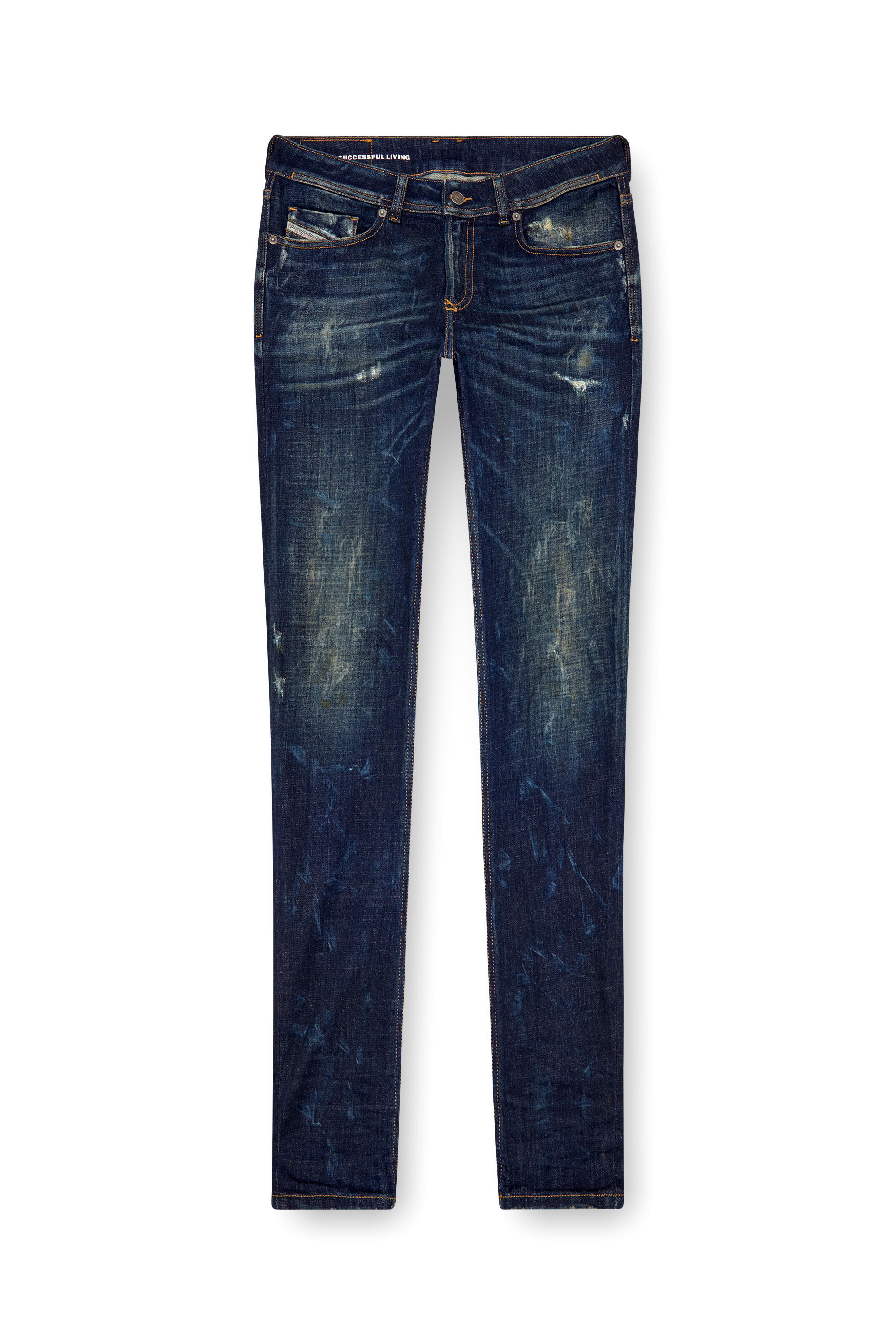 Diesel - Male's Skinny Jeans 1979 Sleenker 09J26, ダークブルー - 2