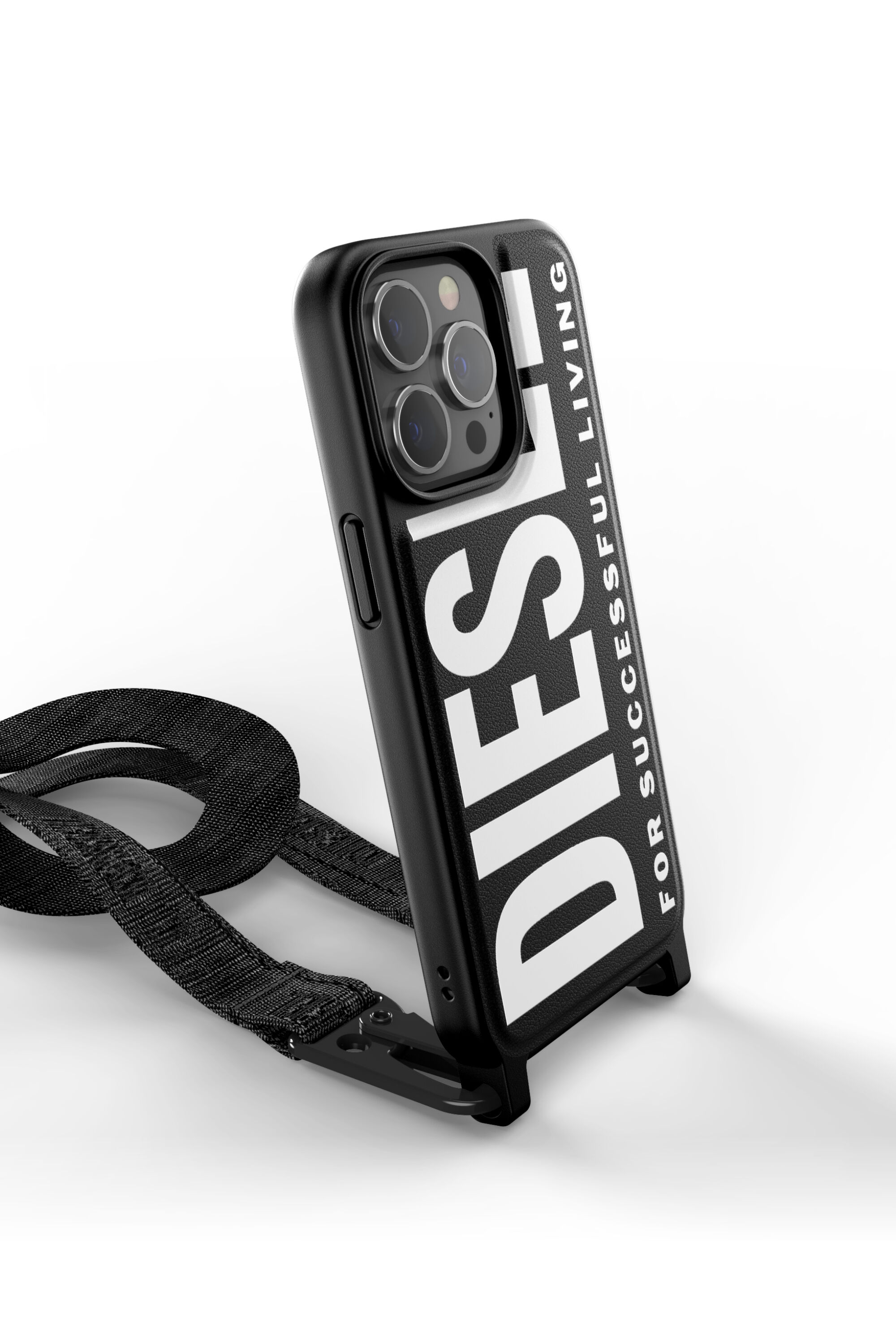 Diesel - 47169 NECKLACE CASE, Unisex's iPhone 13 Pro　対応 ケース in ブラック - 3