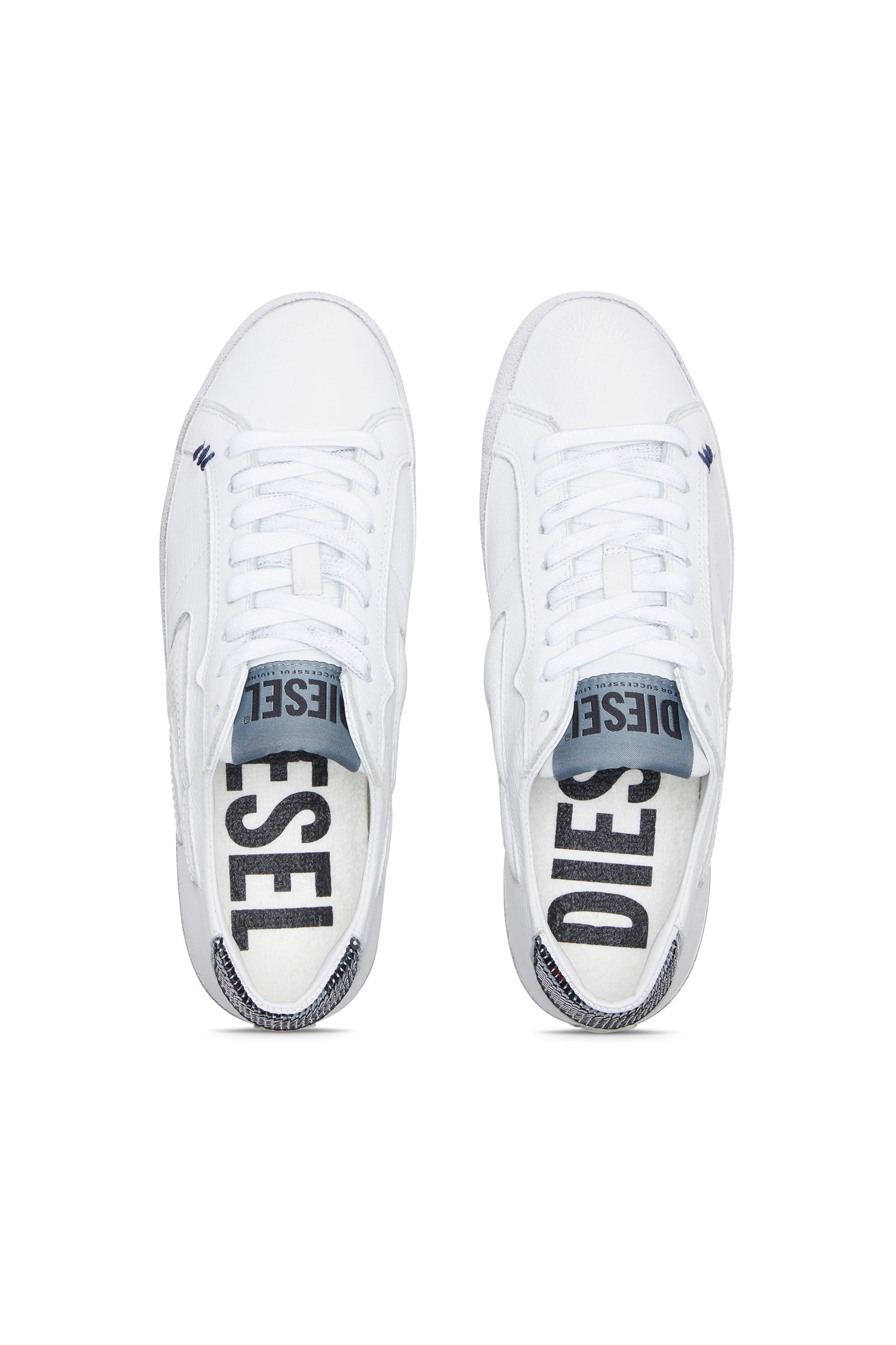 Diesel - S-LEROJI LOW X, Female's カウレザー ローカットスニーカー - S-Leroji Low X in ホワイト/グレー - 5