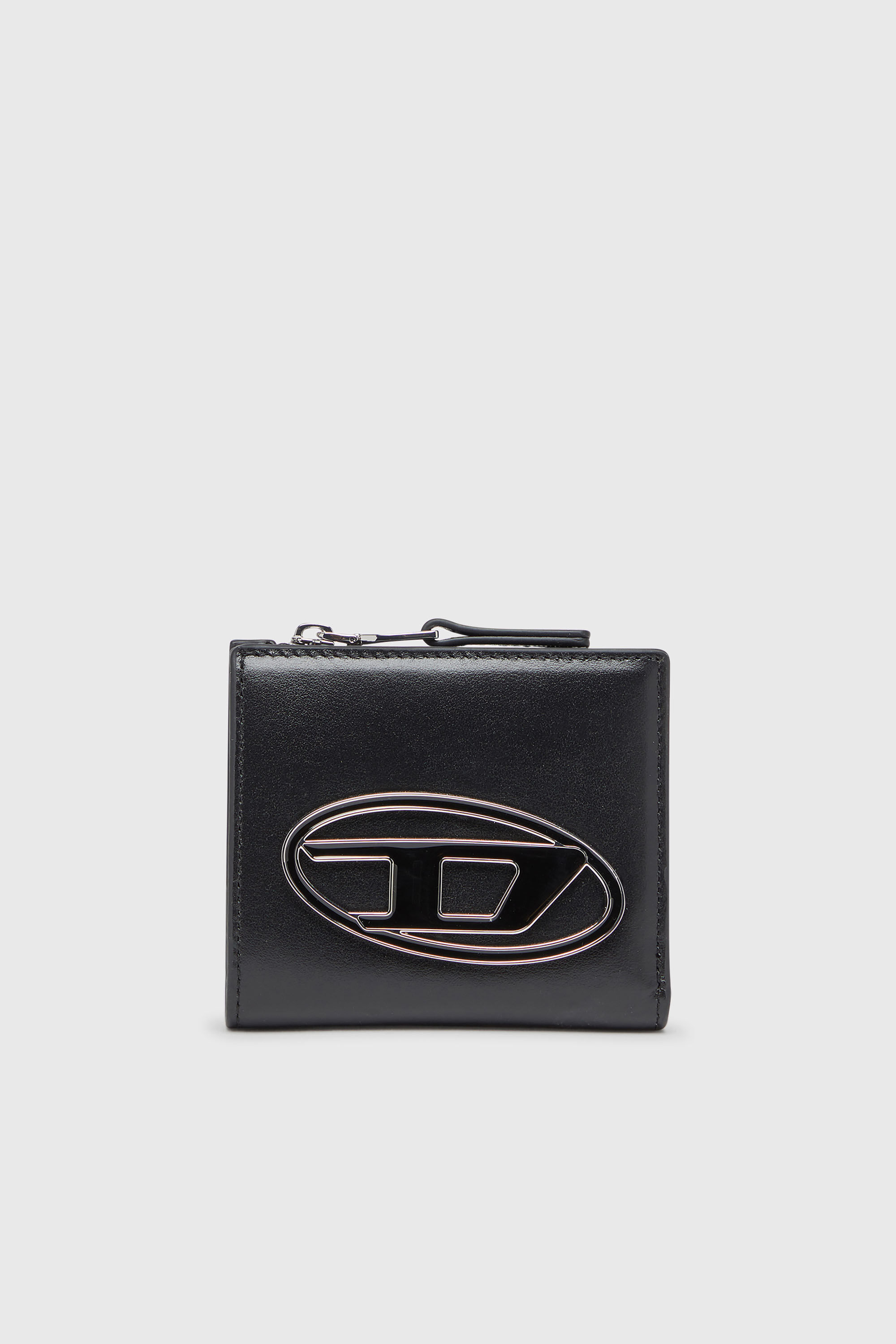 1DR BI FOLD ZIP L 二つ折りウォレット｜ブラック｜ウィメンズ｜DIESEL