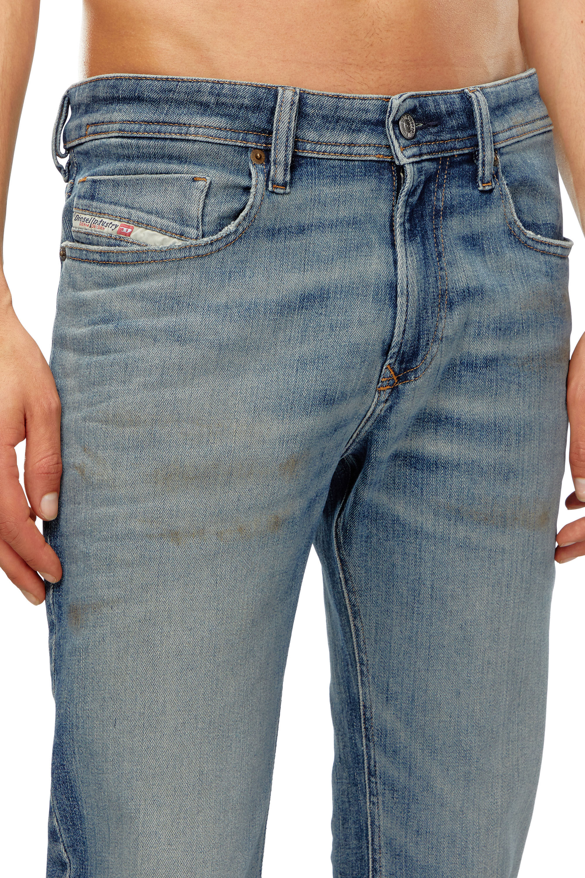 Diesel - Male's Skinny Jeans 1979 Sleenker 0GRDE, ミディアムブルー - 4