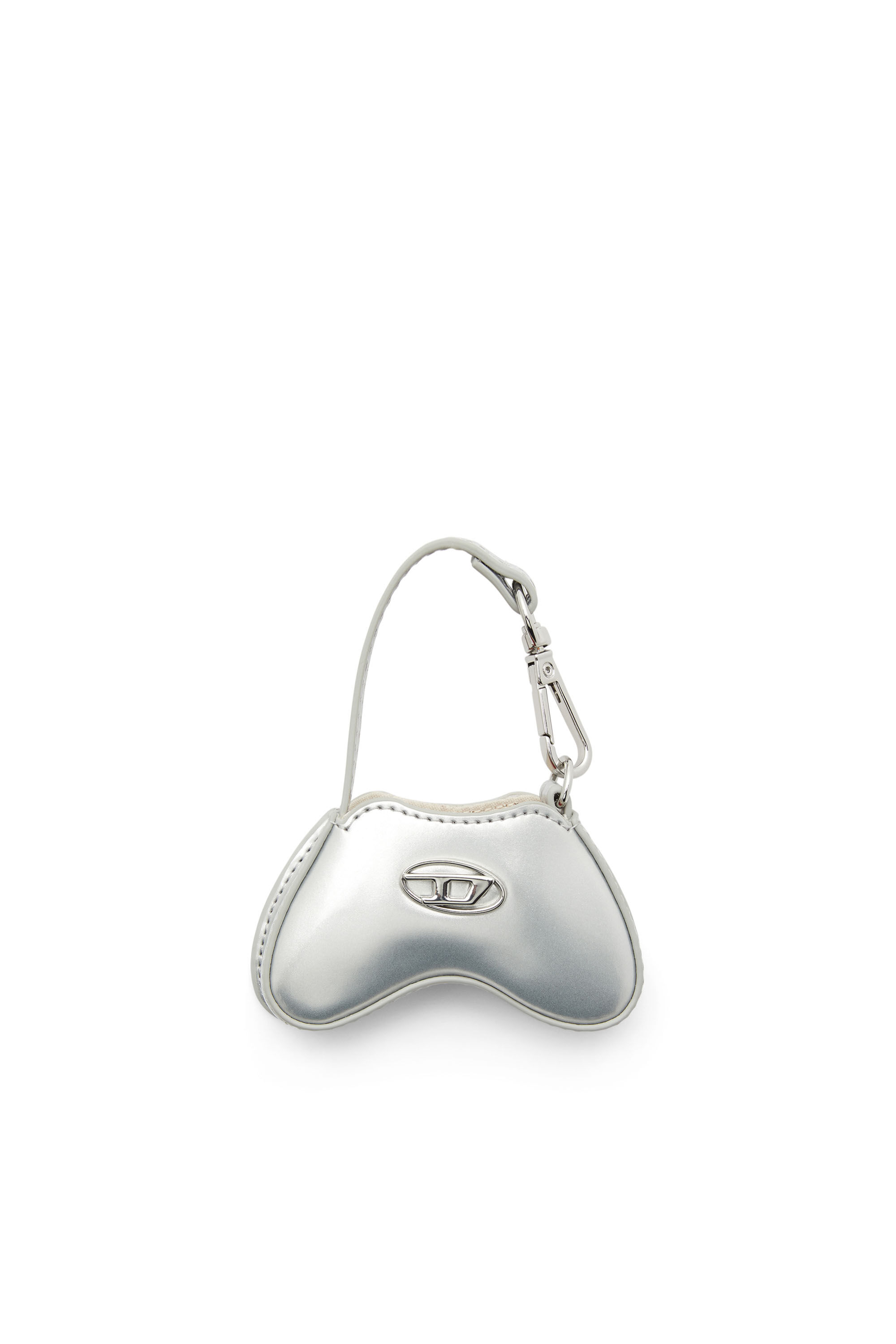Diesel - PLAY CHARMS, Female's Glossy bag charm with mirror in シルバー - 1