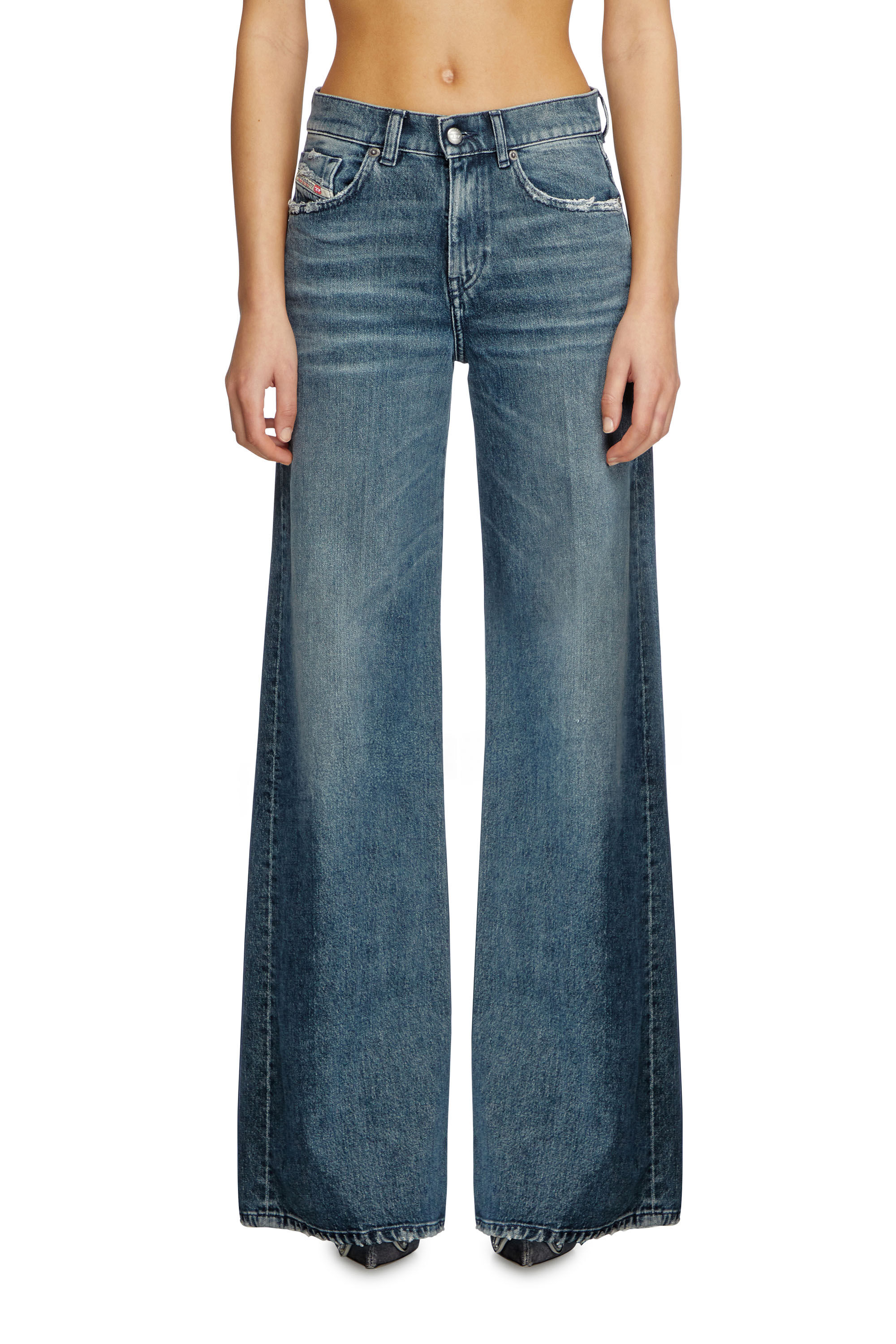 Diesel - Female's Flare Jeans 1978 D-Akemi 007Y7, ミディアムブルー - 3