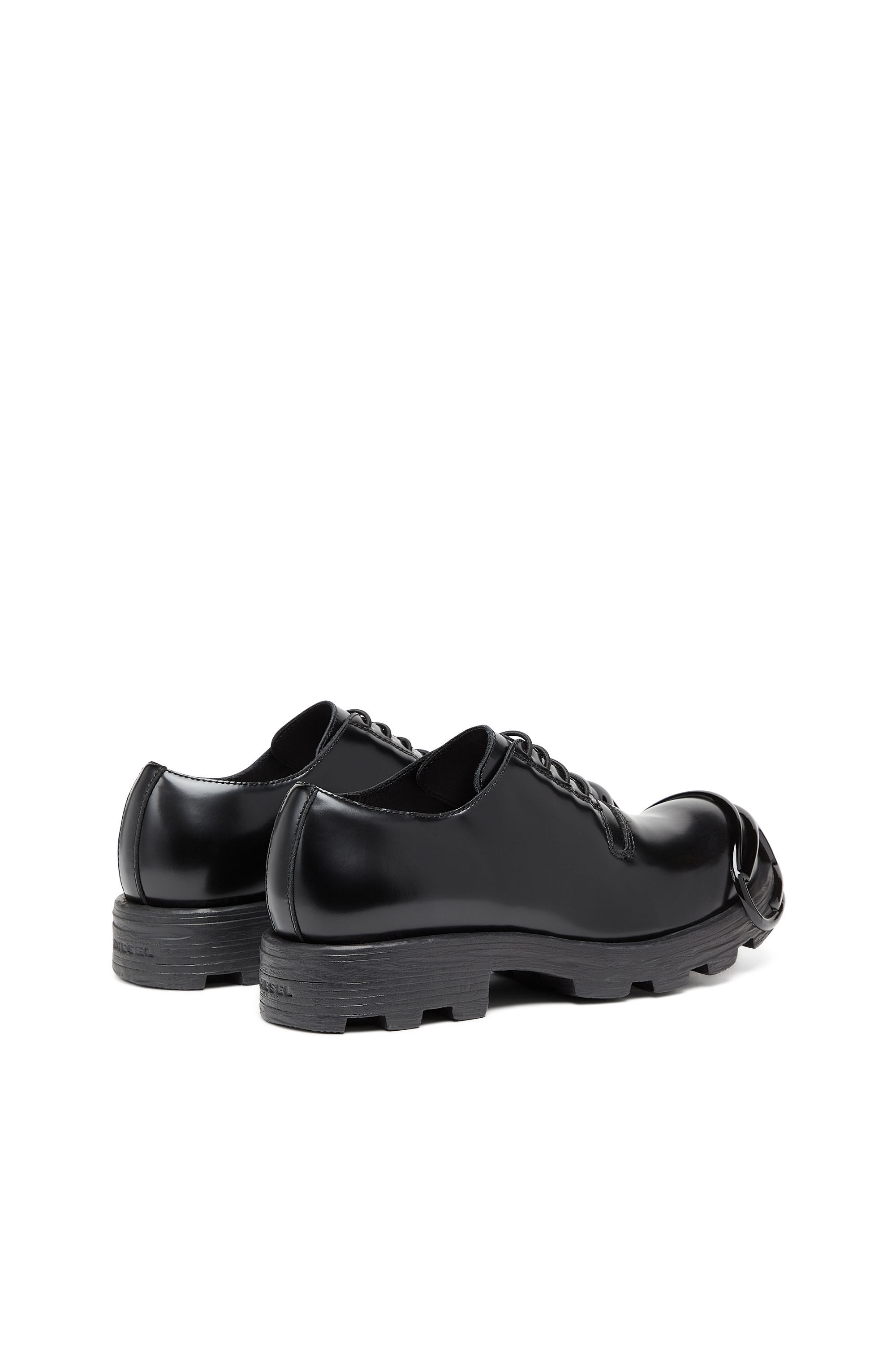 Diesel - D-HAMMER SO D, Male's カウレザーレースアップシューズ in ブラック - 3
