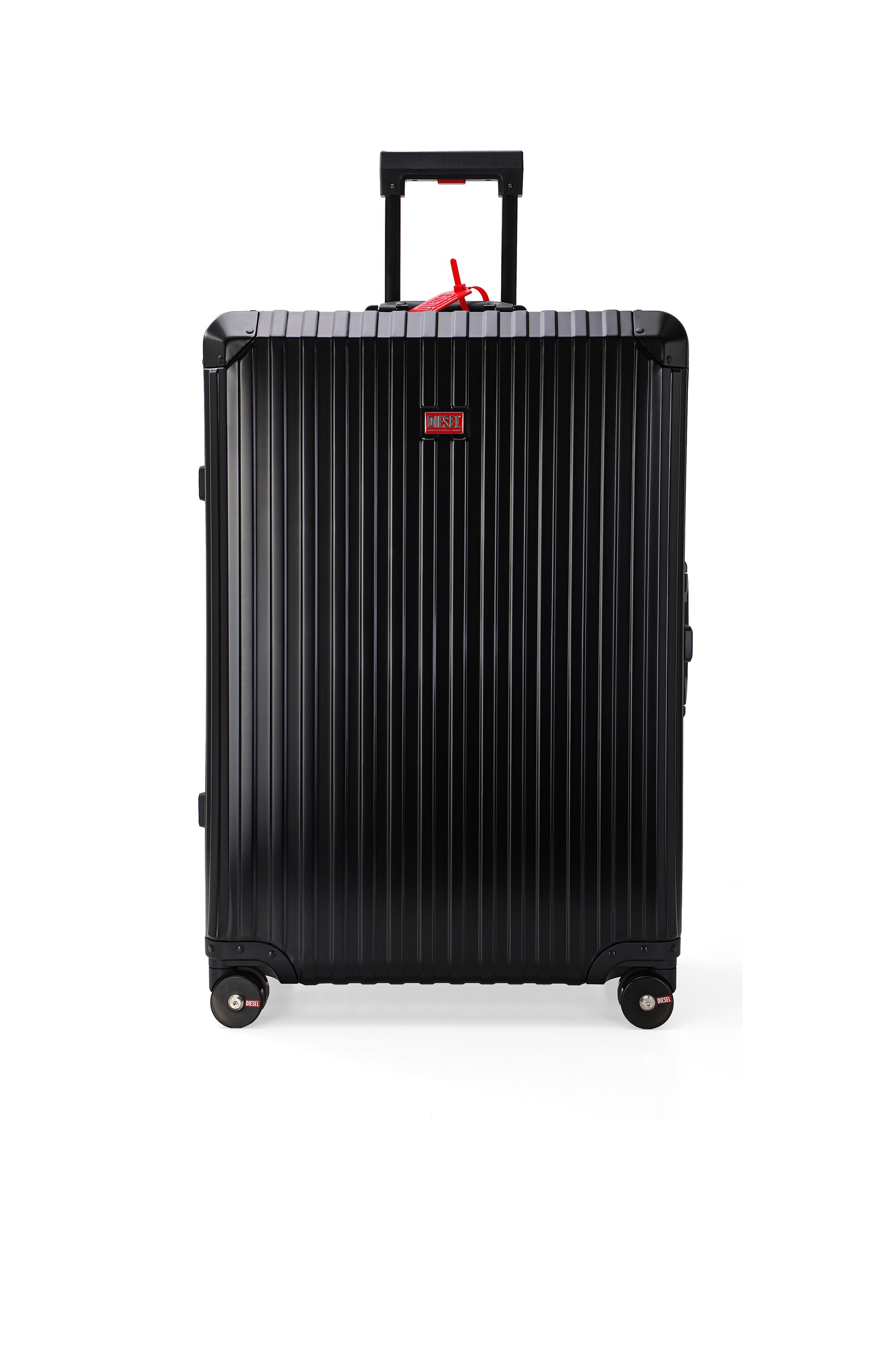 Diesel - DIESEL ALUMINUM TROLLEY- DSL002, Unisex's Aluminum Carry-On Luggage 28" in ブラック - 1