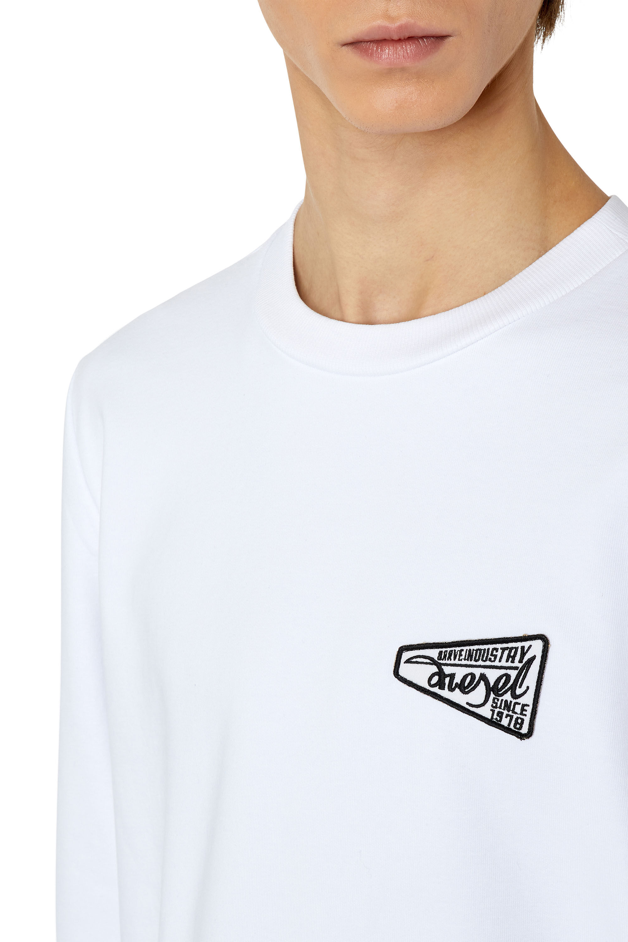 【関税込み】Diesel ホワイト S-Ginn-D スウェットシャツ S-GINN-D