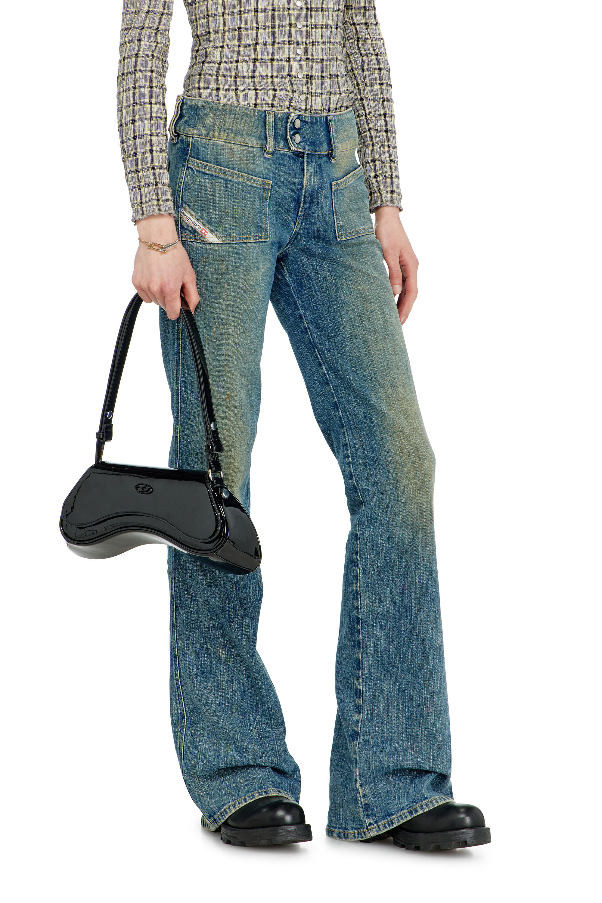 Diesel - Female's Bootcut Jeans D-Hush 007EJ, ミディアムブルー - 7