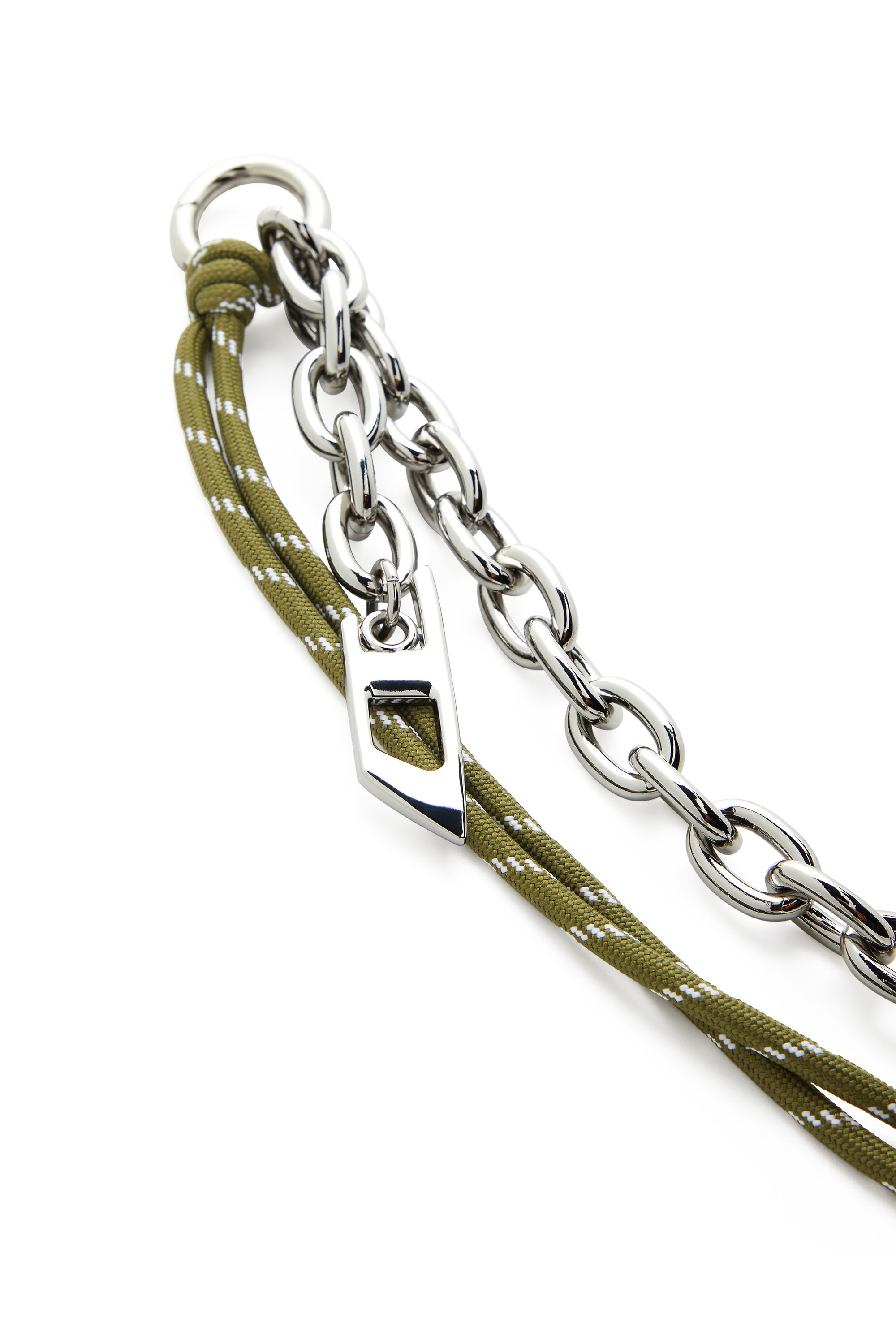 CHAIN-D L Charm in chain and rope｜シルバー｜ウィメンズ｜DIESEL